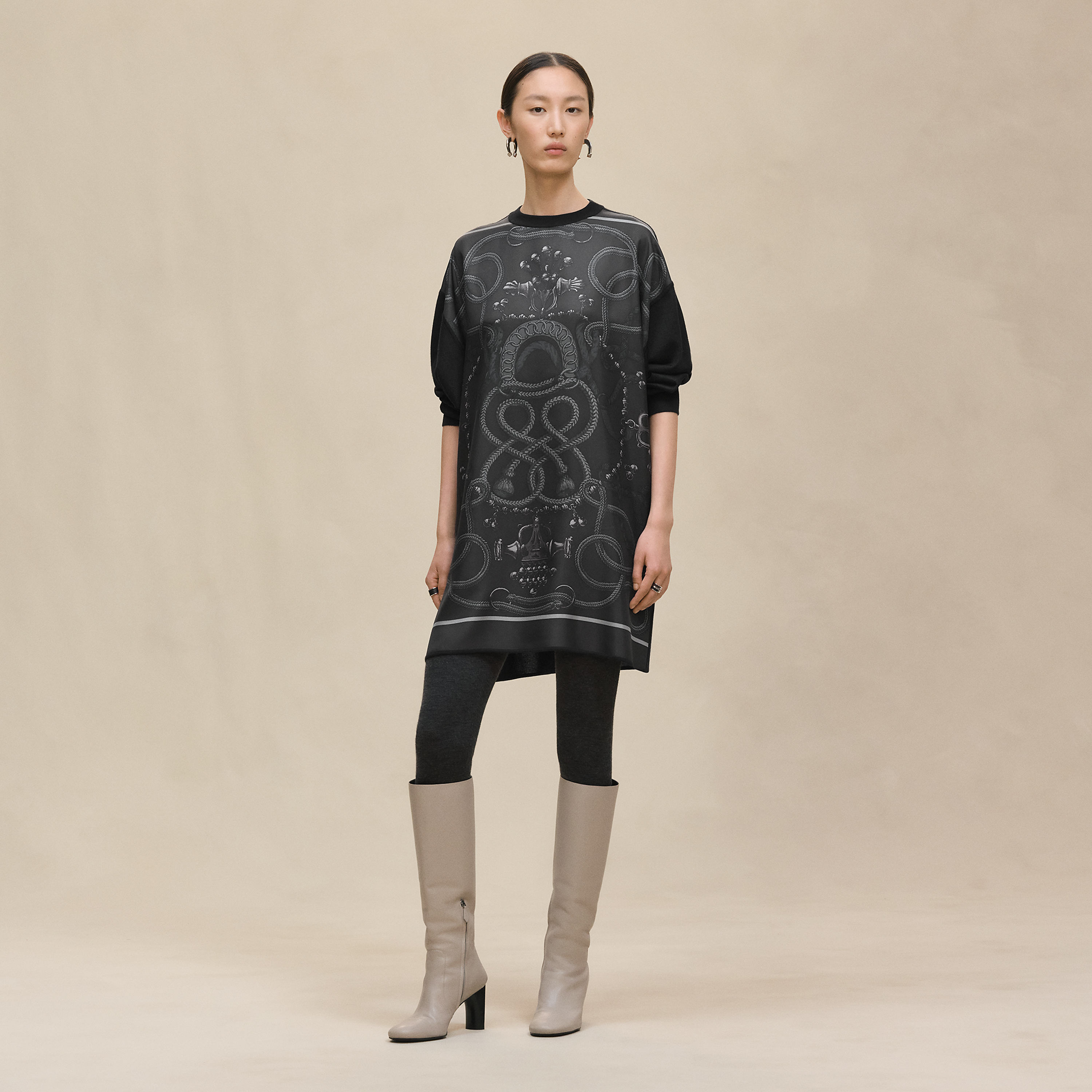 "Palefroi Remix" twillaine tunic short dress