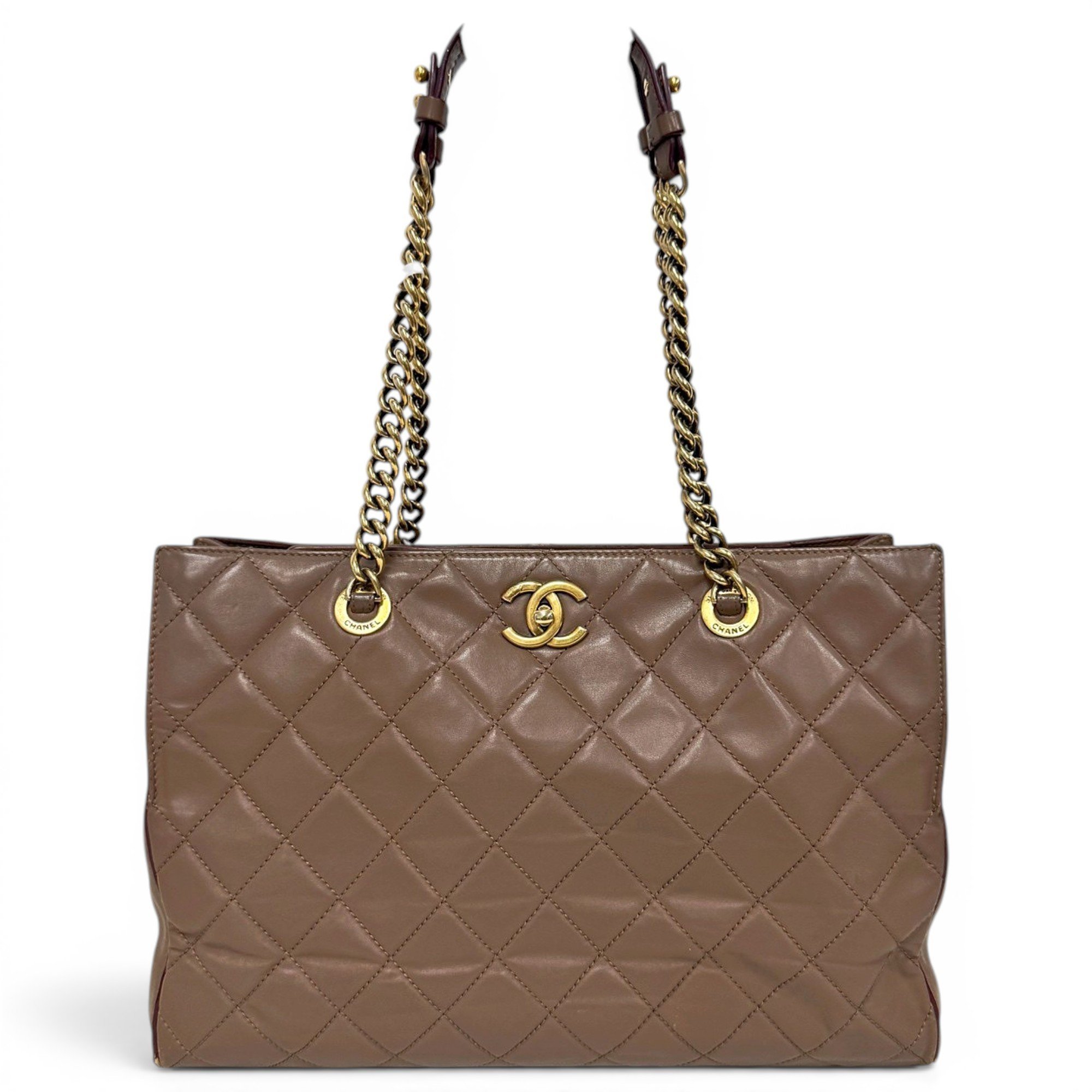 Grand shopping leather tote