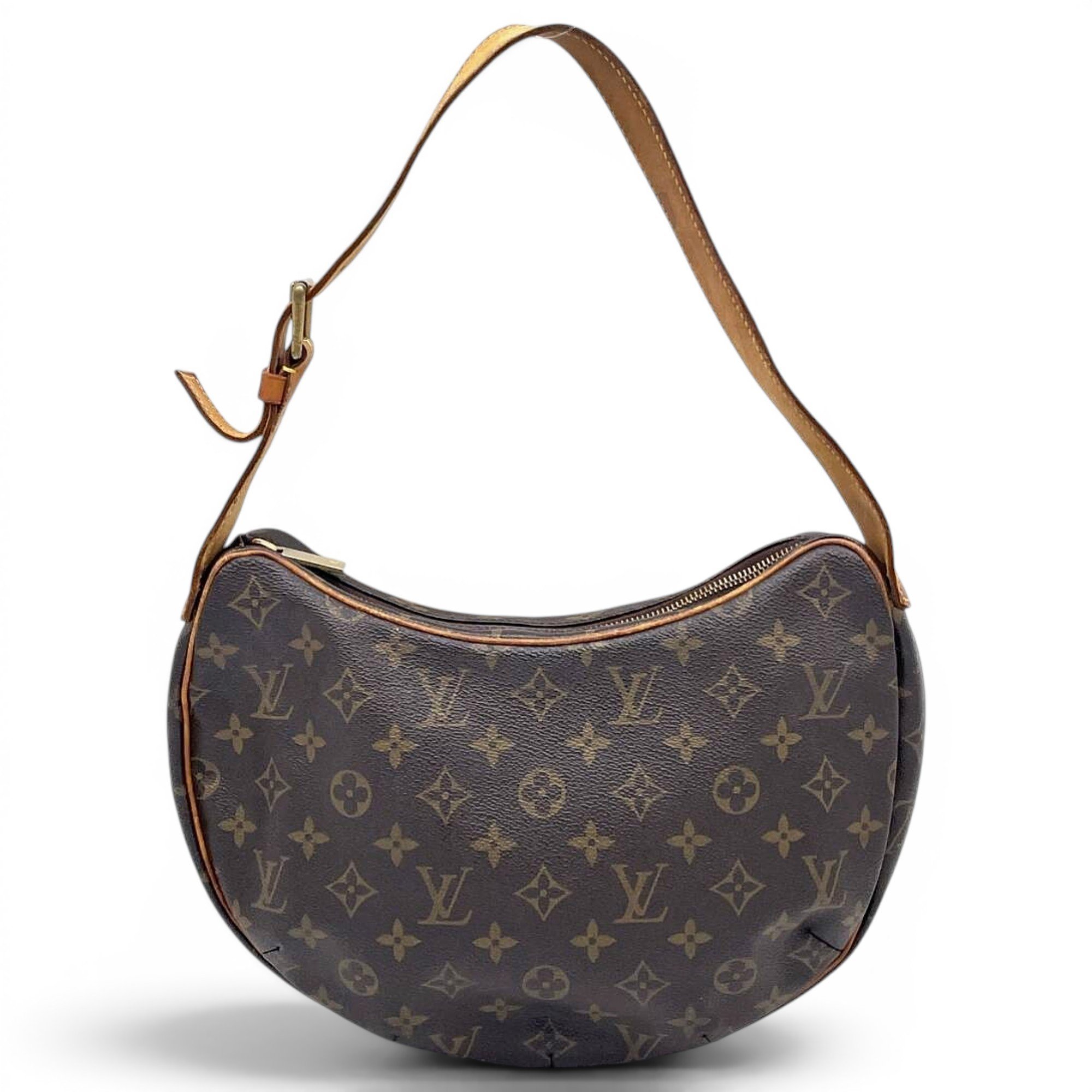 Croissant leather handbag