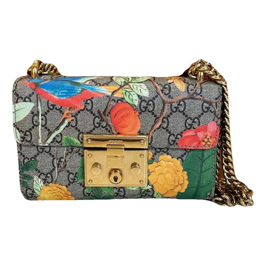 Padlock vinyl crossbody bag