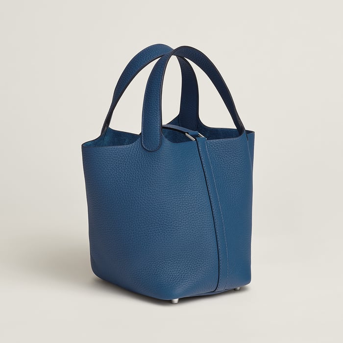 Bleu Tie Picotin Lock 18 Bag