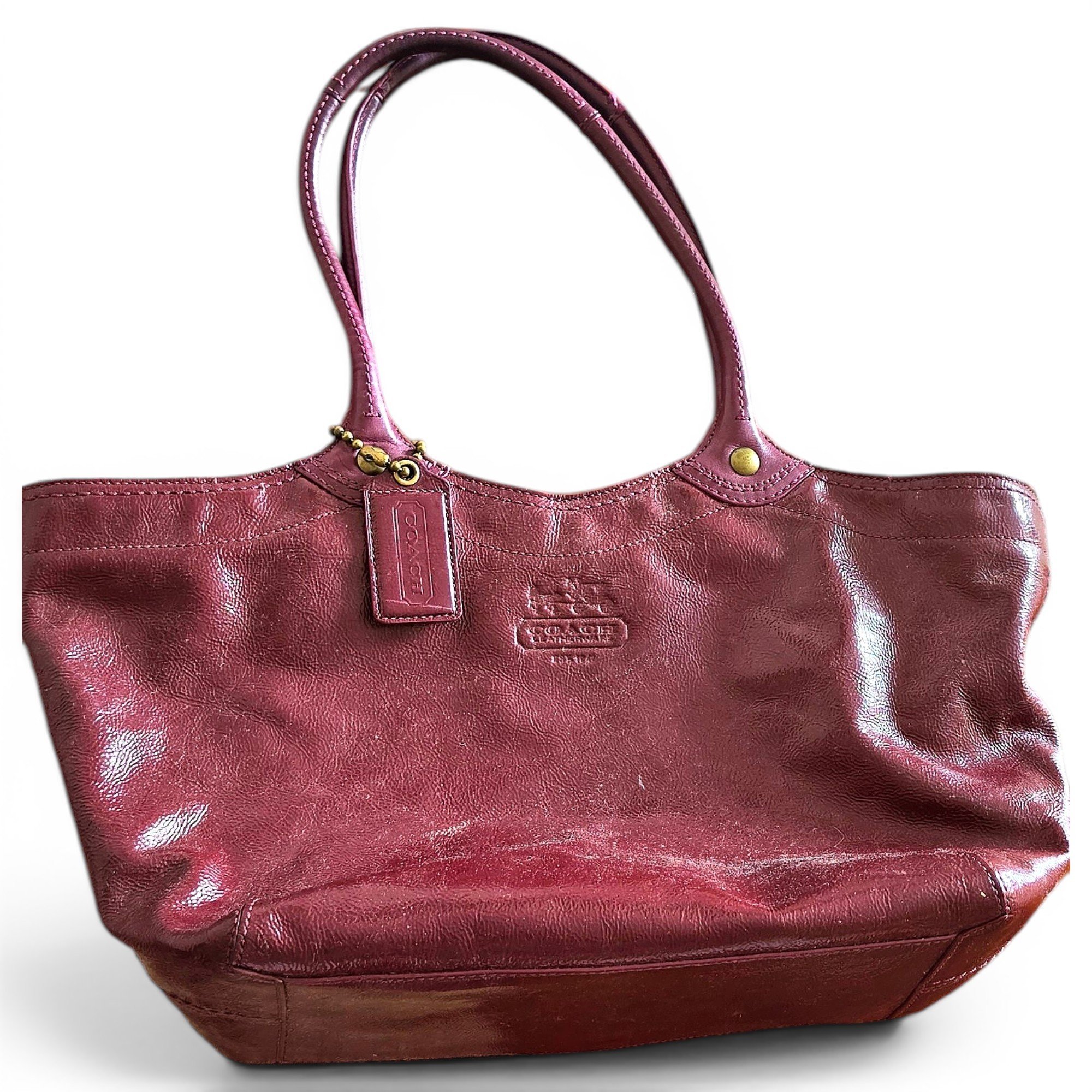 Leather tote