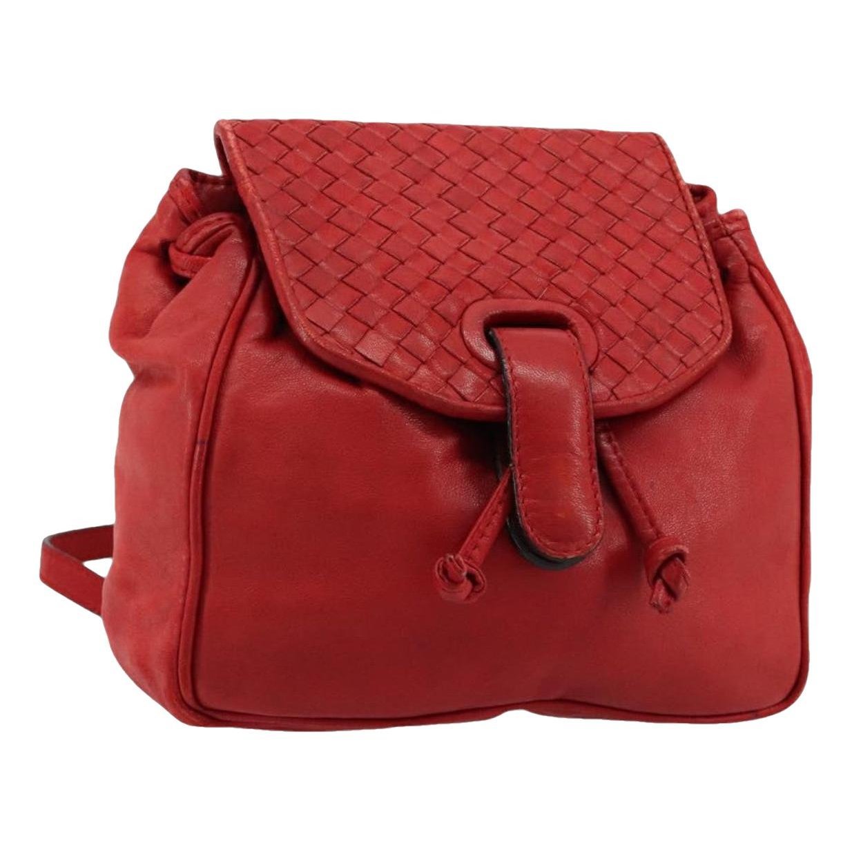 Leather backpack