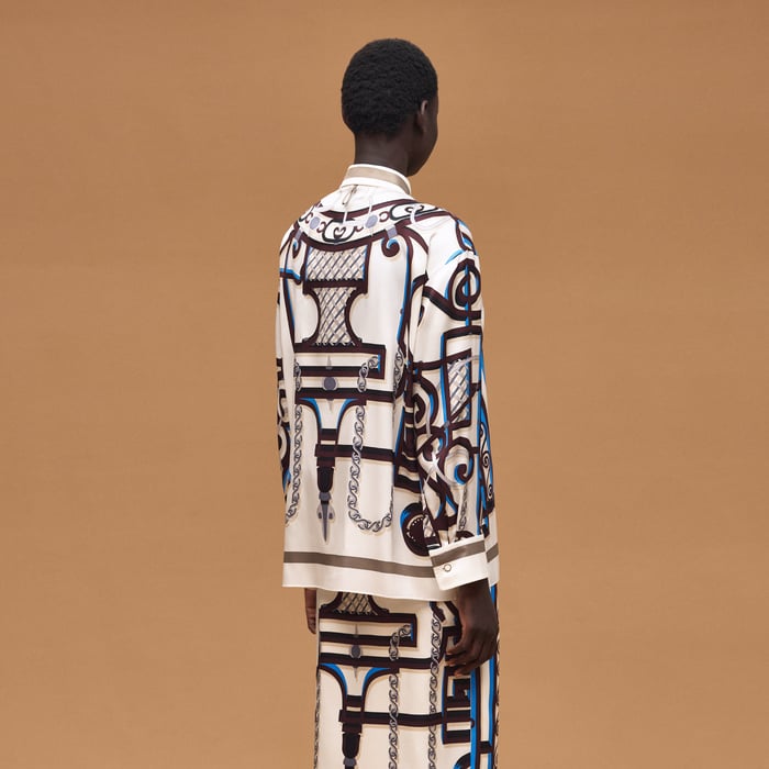 Blanc Céramique "l'Enseigne Du Sellier" Shirt