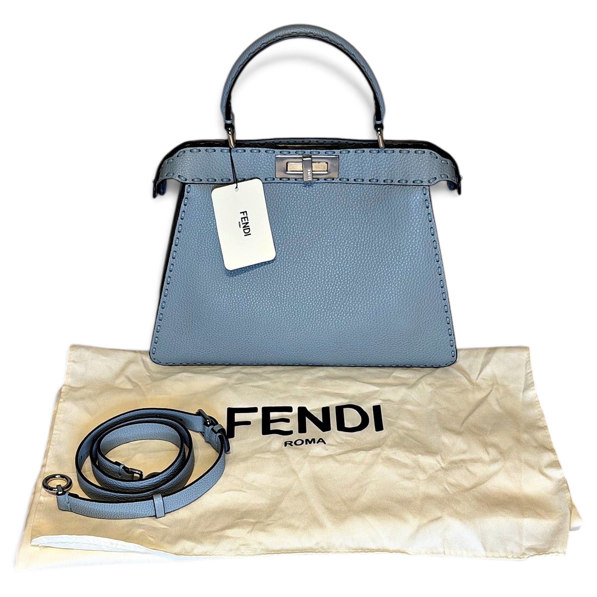 Peekaboo leather handbag
