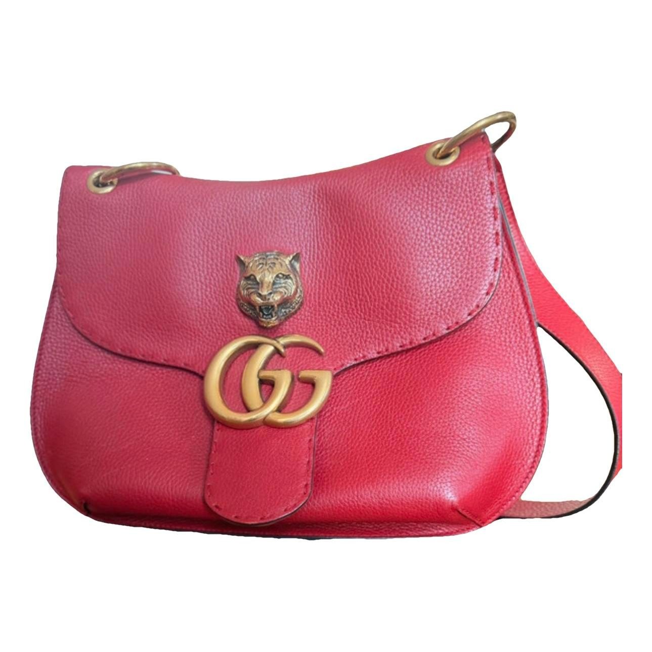 GG Marmont Animalier leather handbag