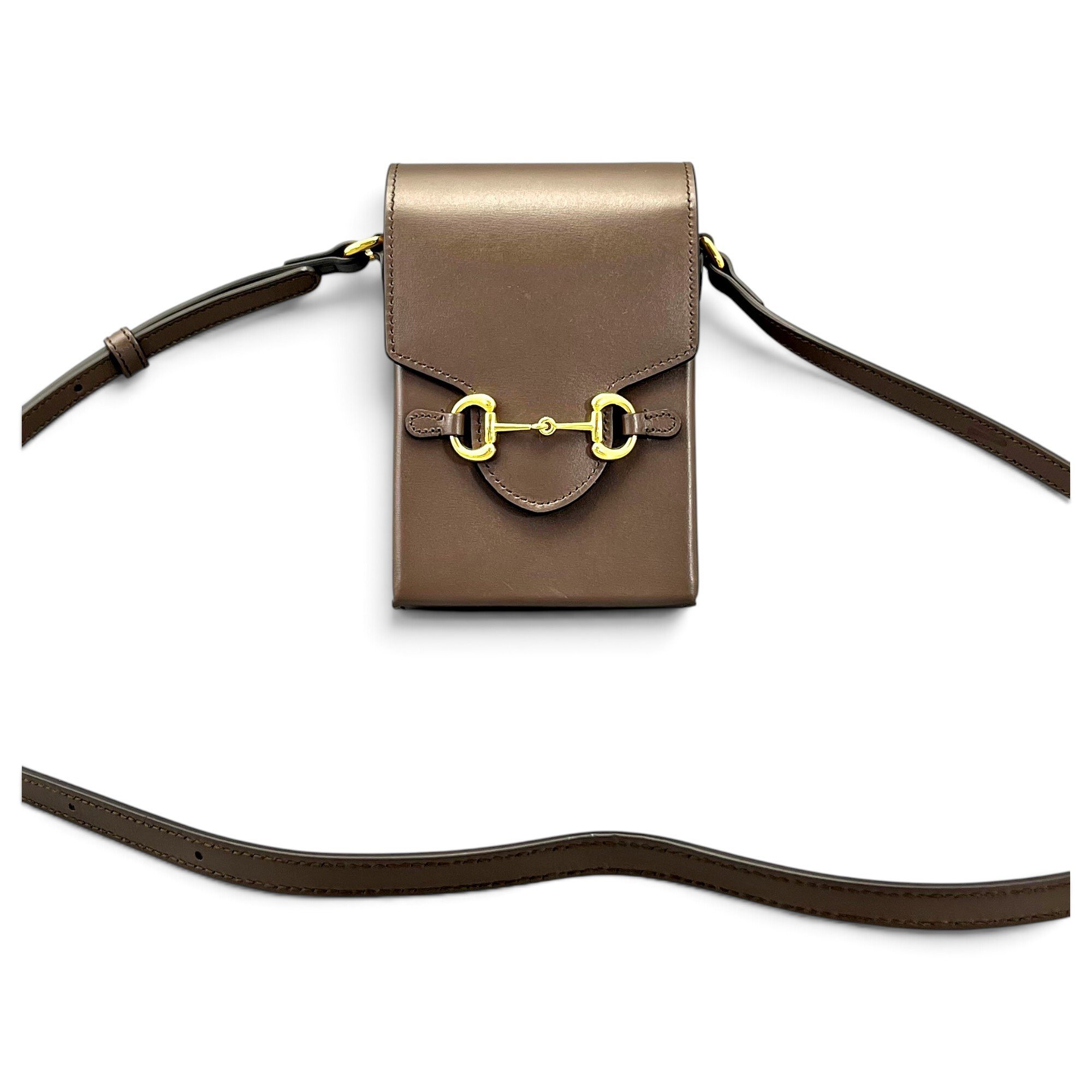 Horsebit 1955 Vertical leather crossbody bag