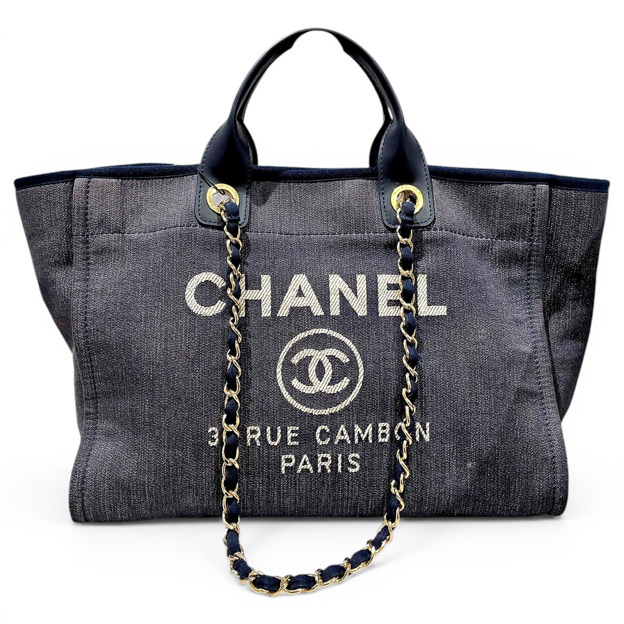 Deauville Chain leather tote