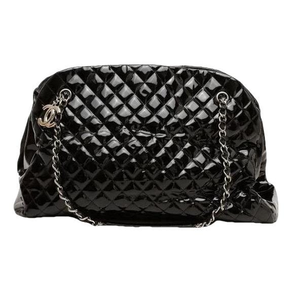 Mademoiselle patent leather tote