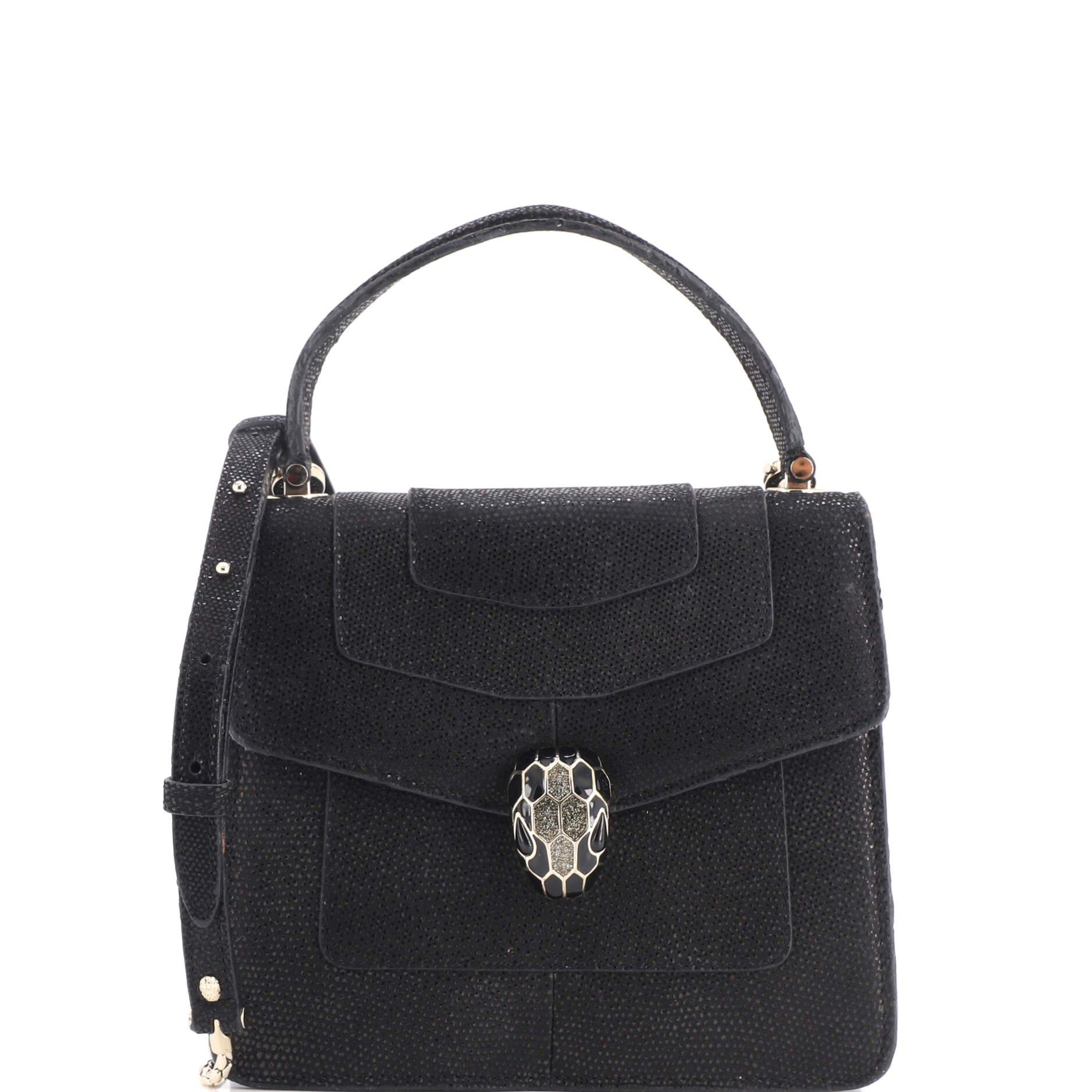 Serpenti Forever Top Handle Bag Karung Small