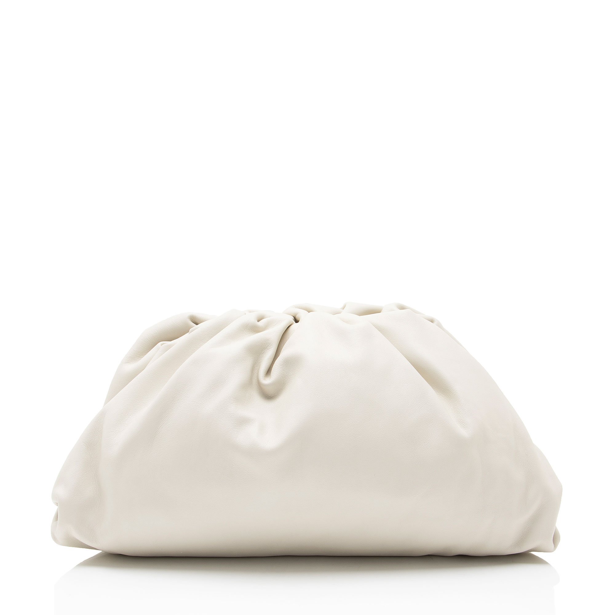 Pouch leather clutch bag