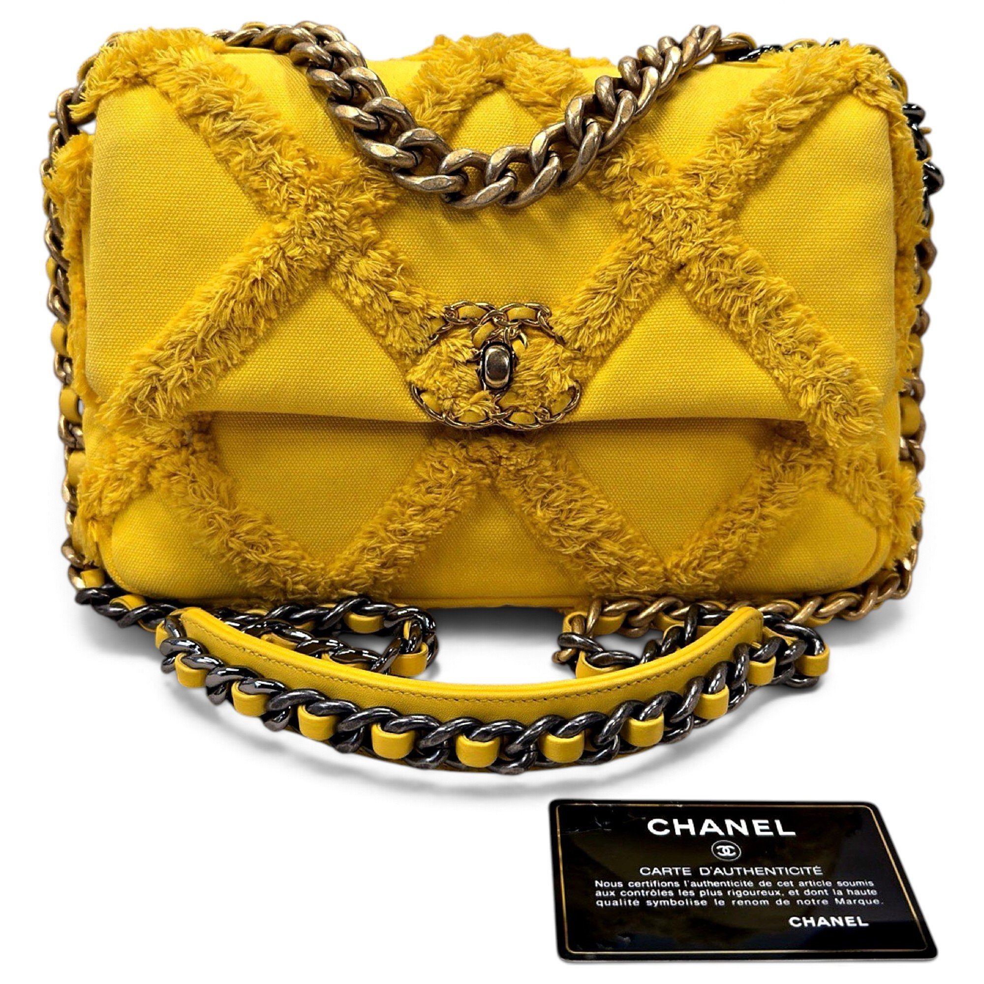 Chanel 19 cloth handbag