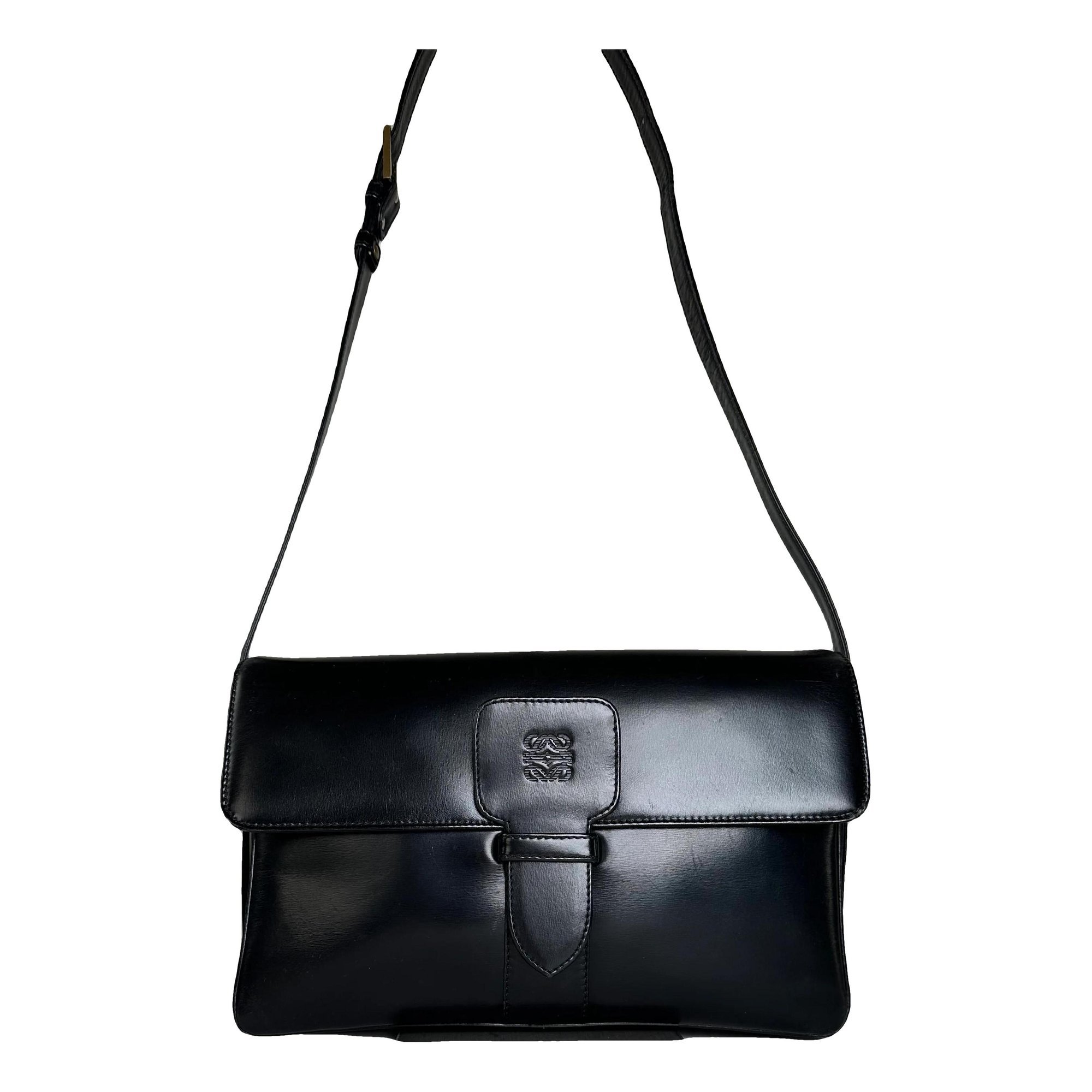 Puzzle leather handbag
