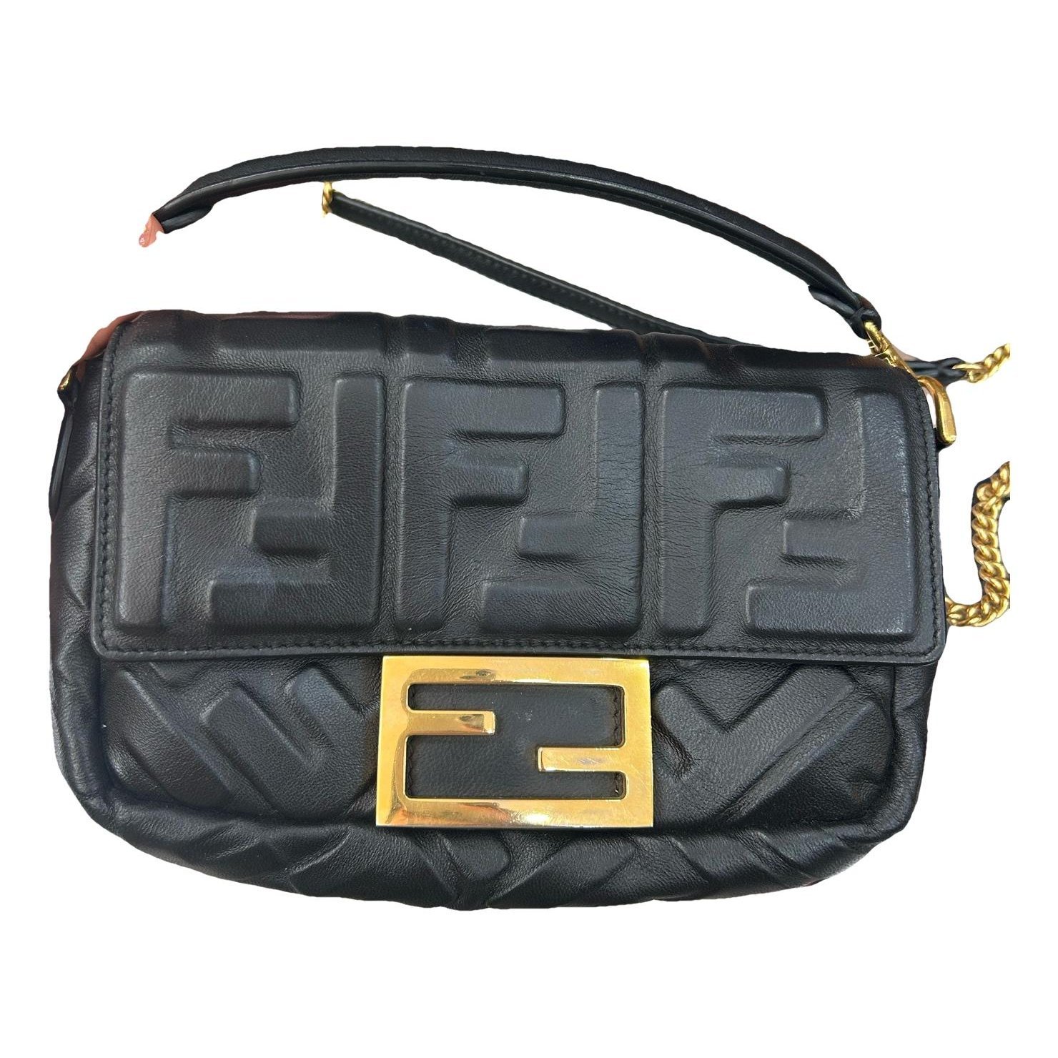 Baguette leather handbag