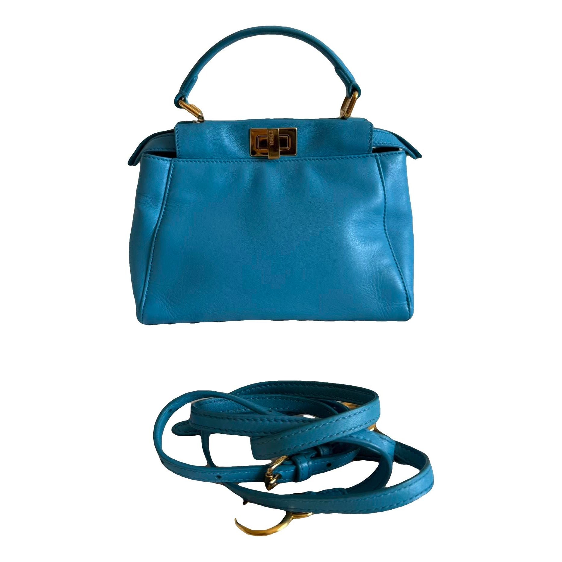 Peekaboo leather handbag