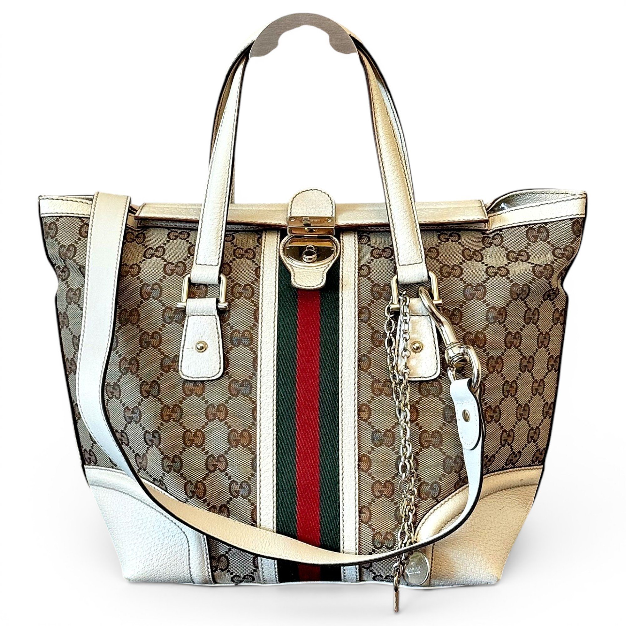 Leather tote
