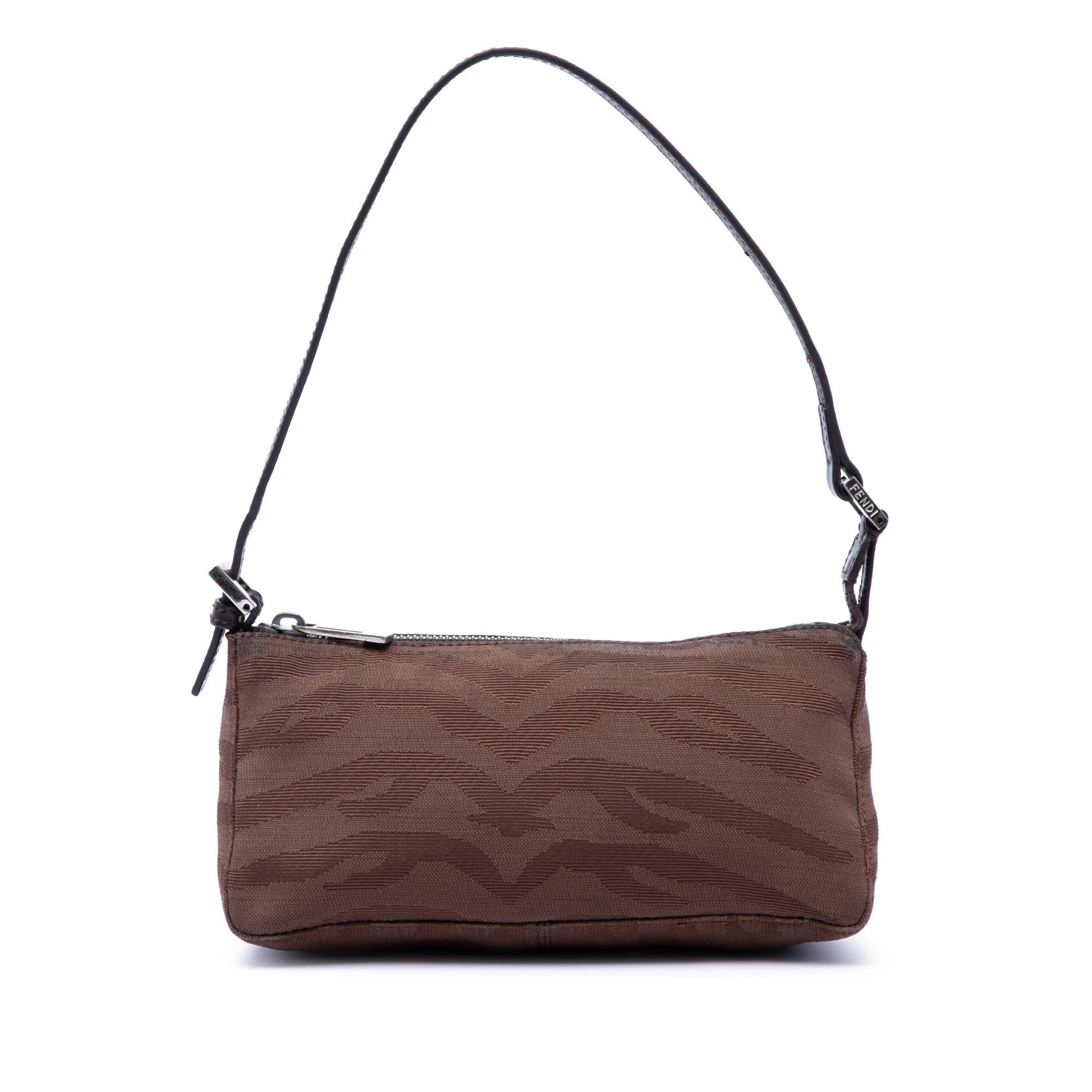 Pocket leather handbag