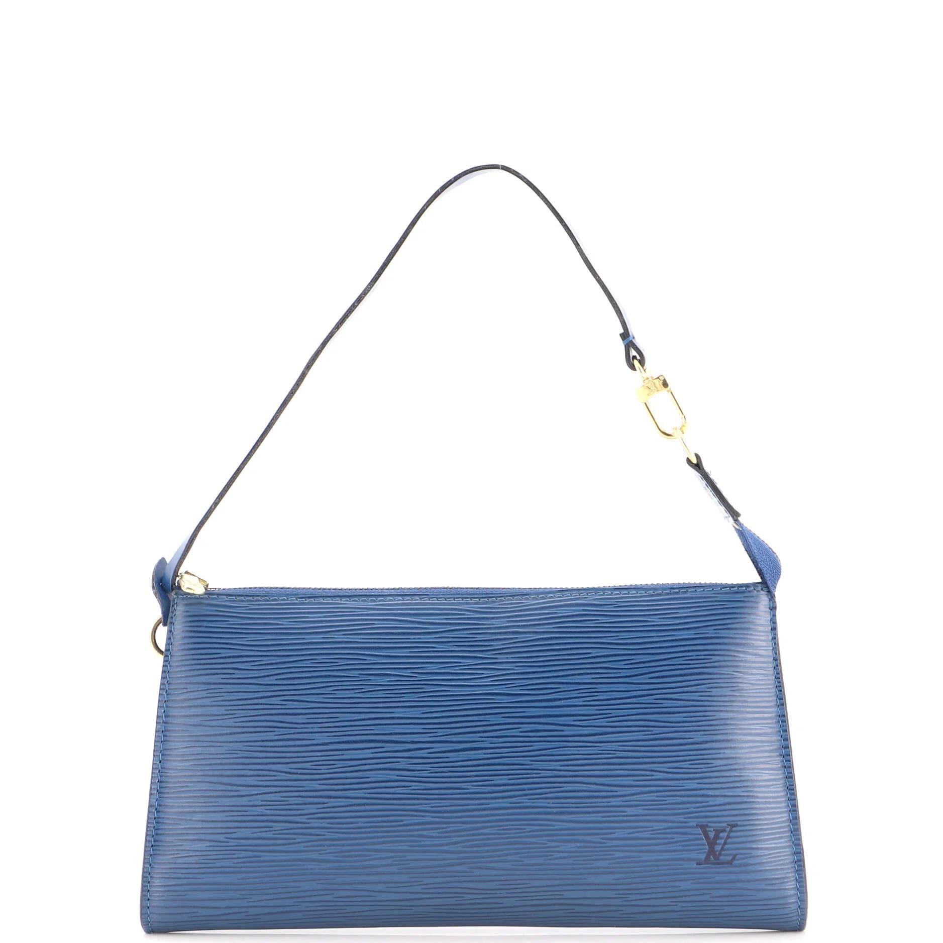 Leather clutch bag