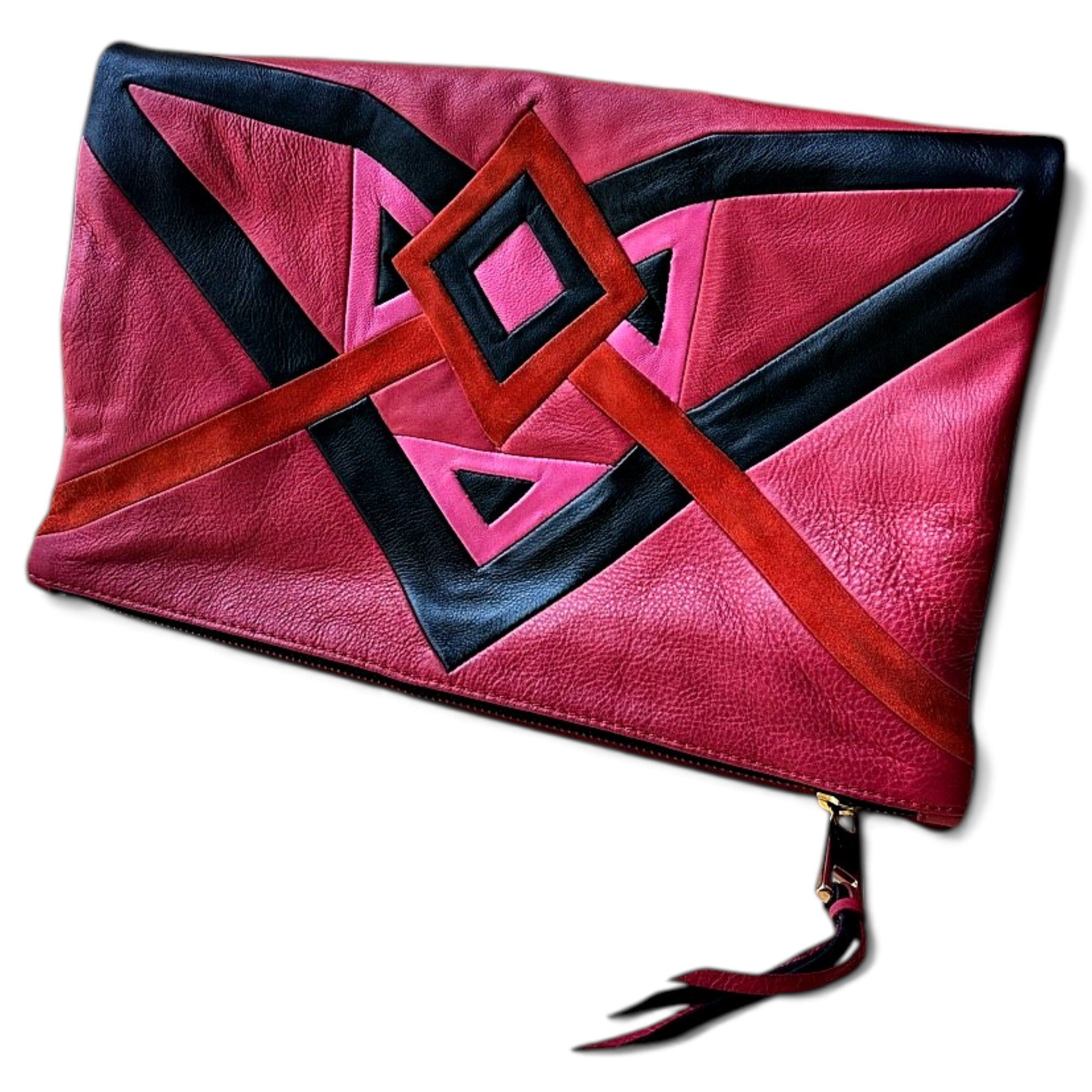 Sandro Leather clutch bag
