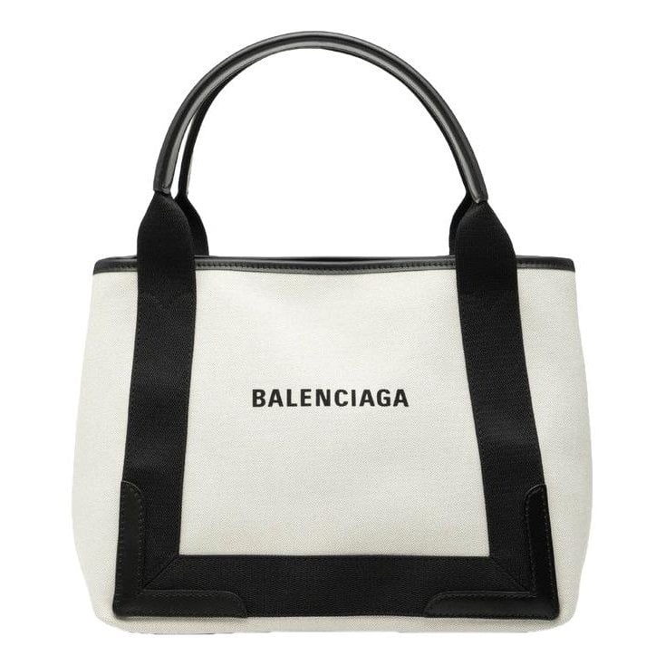 Navy cabas leather mini bag