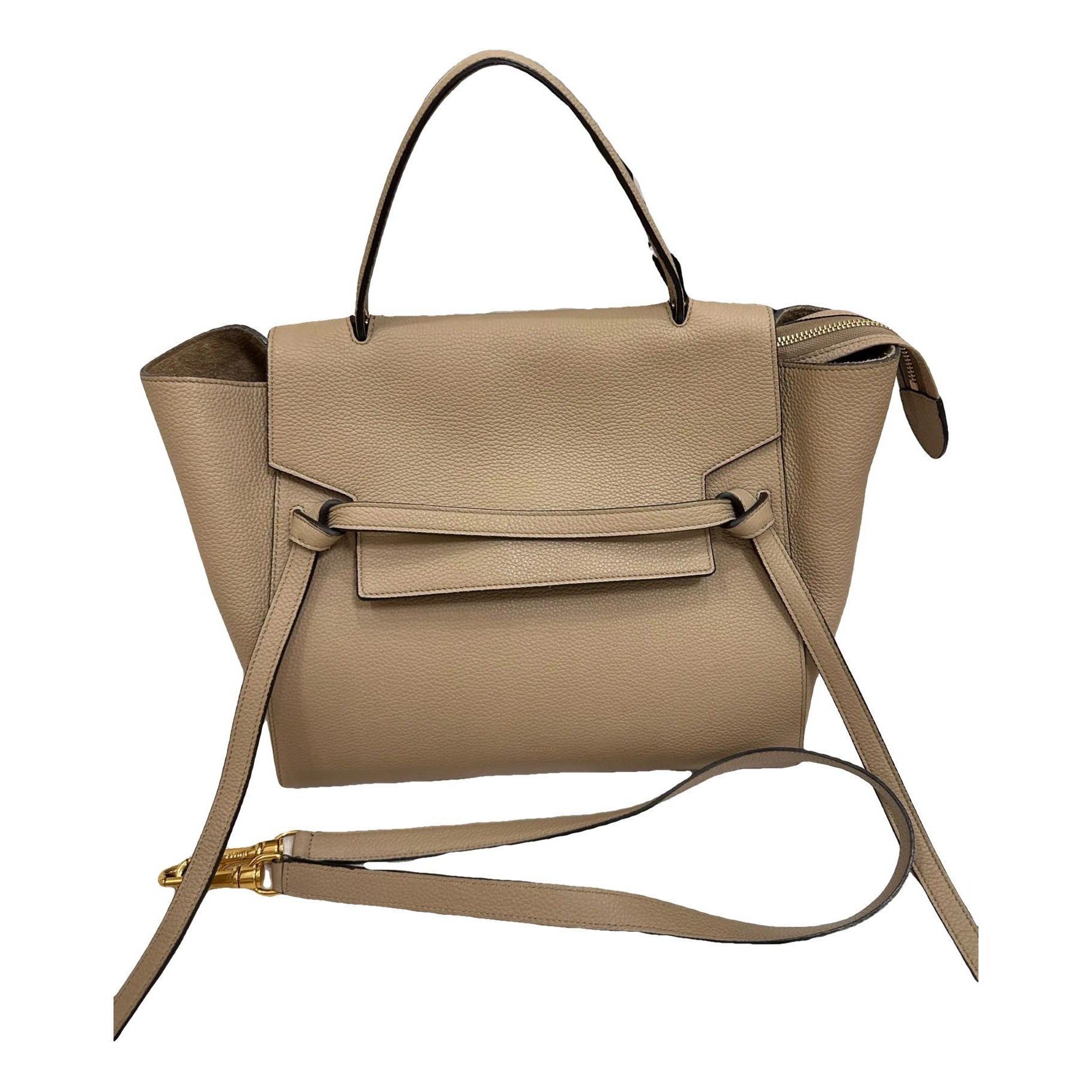 Belt leather handbag