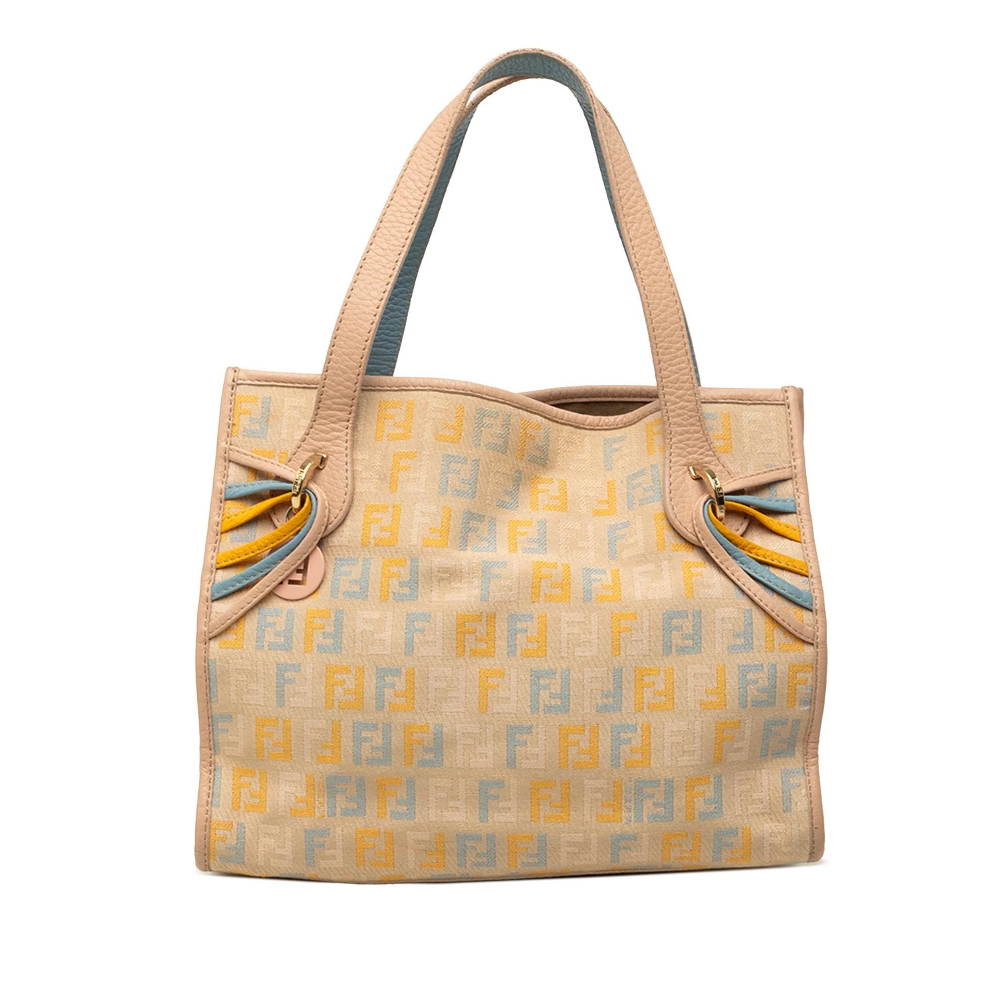 Pocket leather handbag