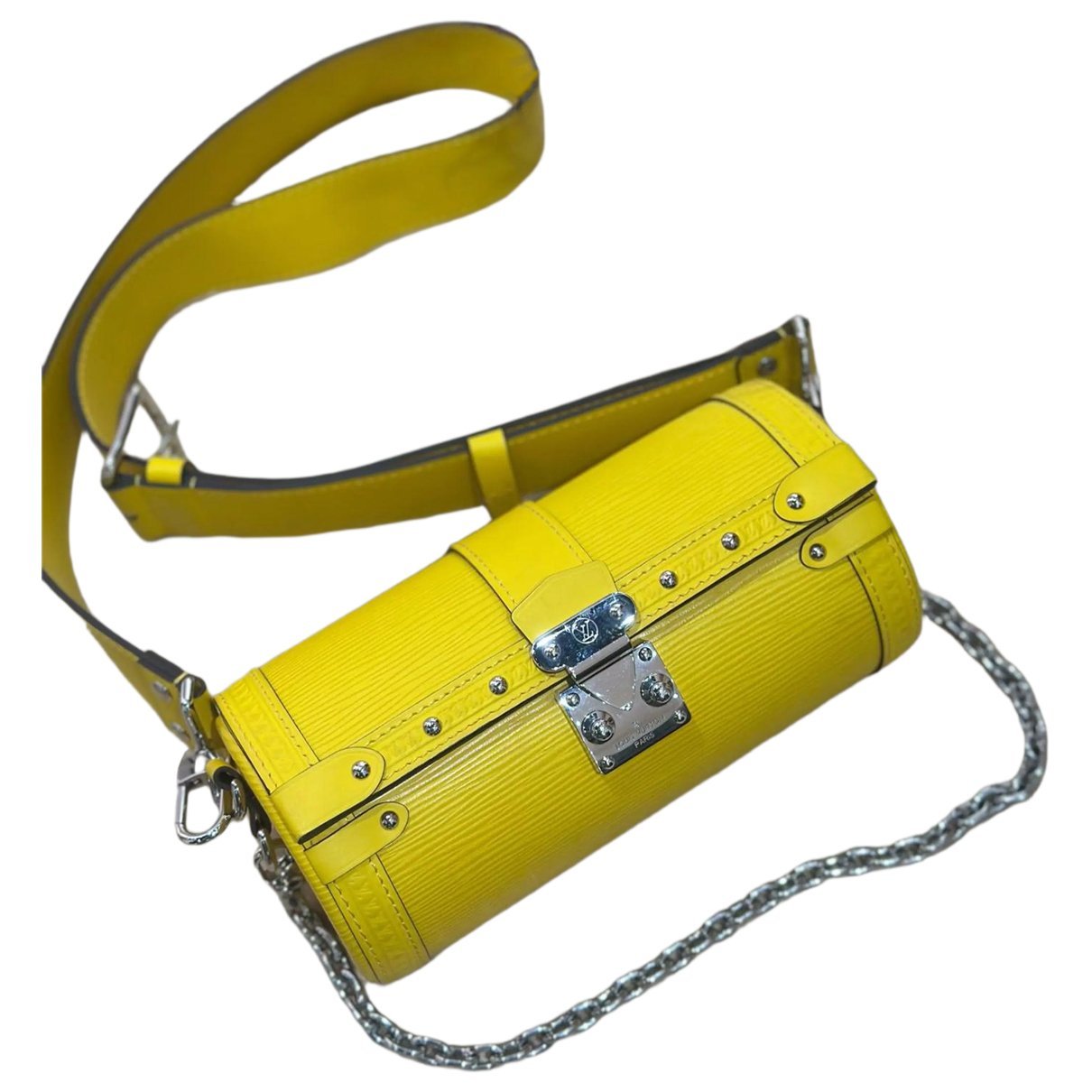 Papillon Trunk leather handbag