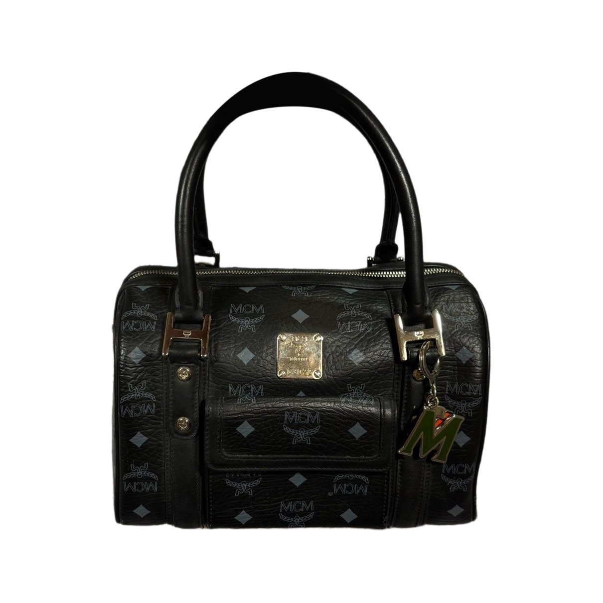 MCM Boston leather bowling bag