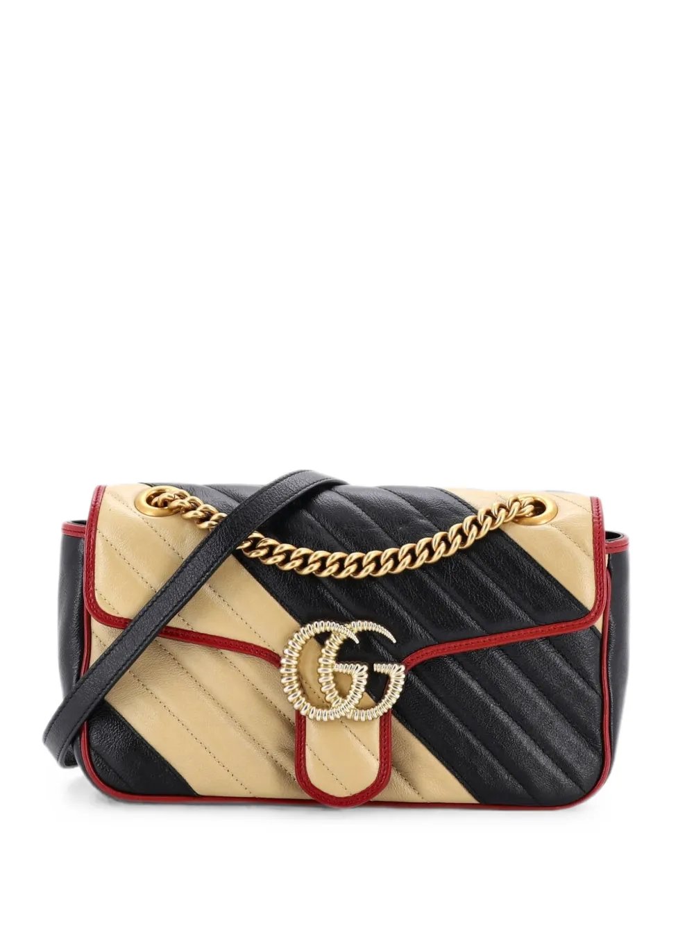 GG Marmont Flap Bag Diagonal Quilted Leather Small crossbody bag