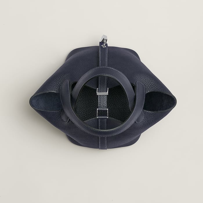 Bleu Nuit Picotin Lock 18 Bag