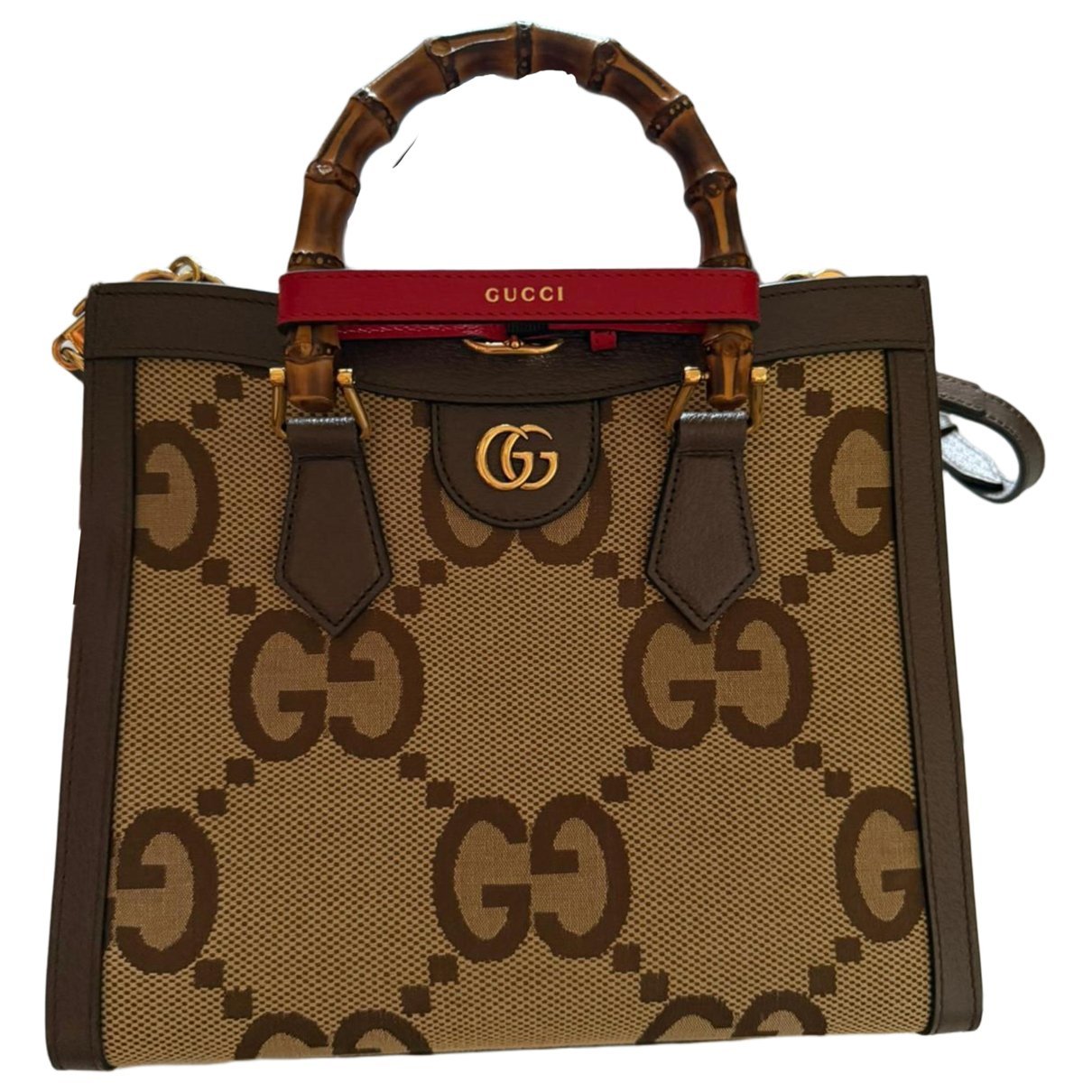 Bamboo leather crossbody bag