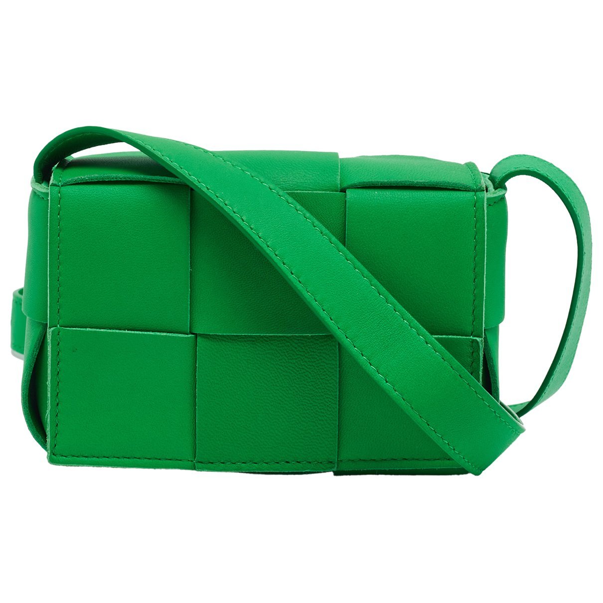 Cassette leather handbag