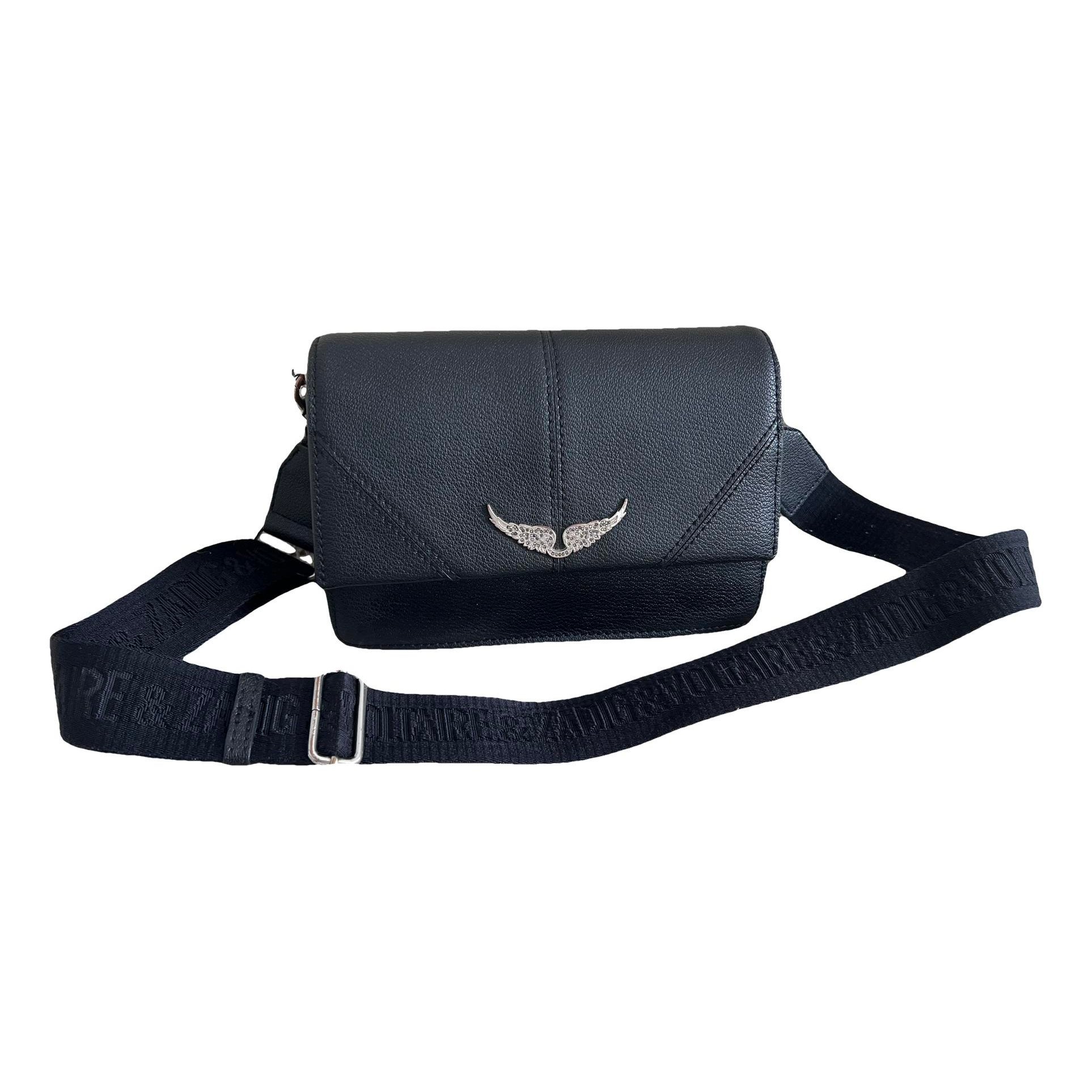 Rock leather crossbody bag