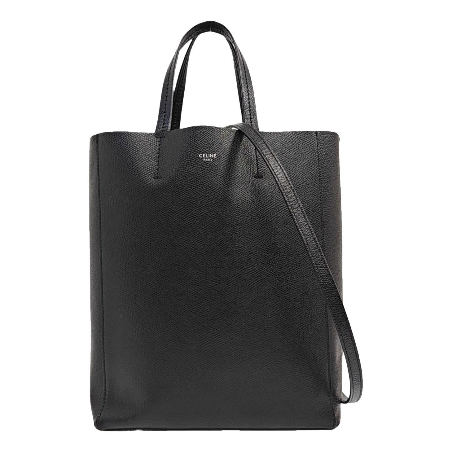 Cabas leather handbag