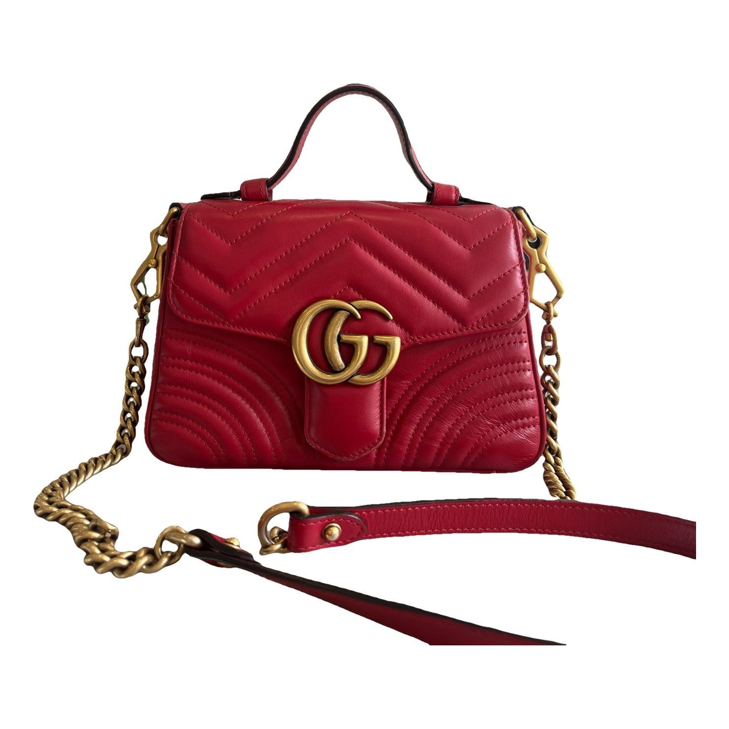 GG Marmont Flap leather handbag