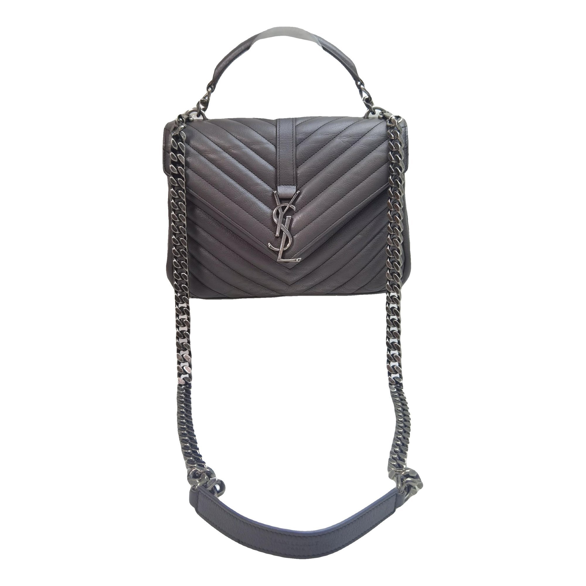 Collége monogramme leather handbag