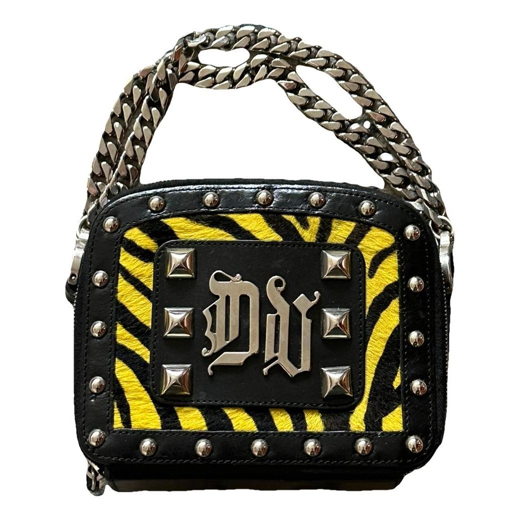 Leather clutch bag