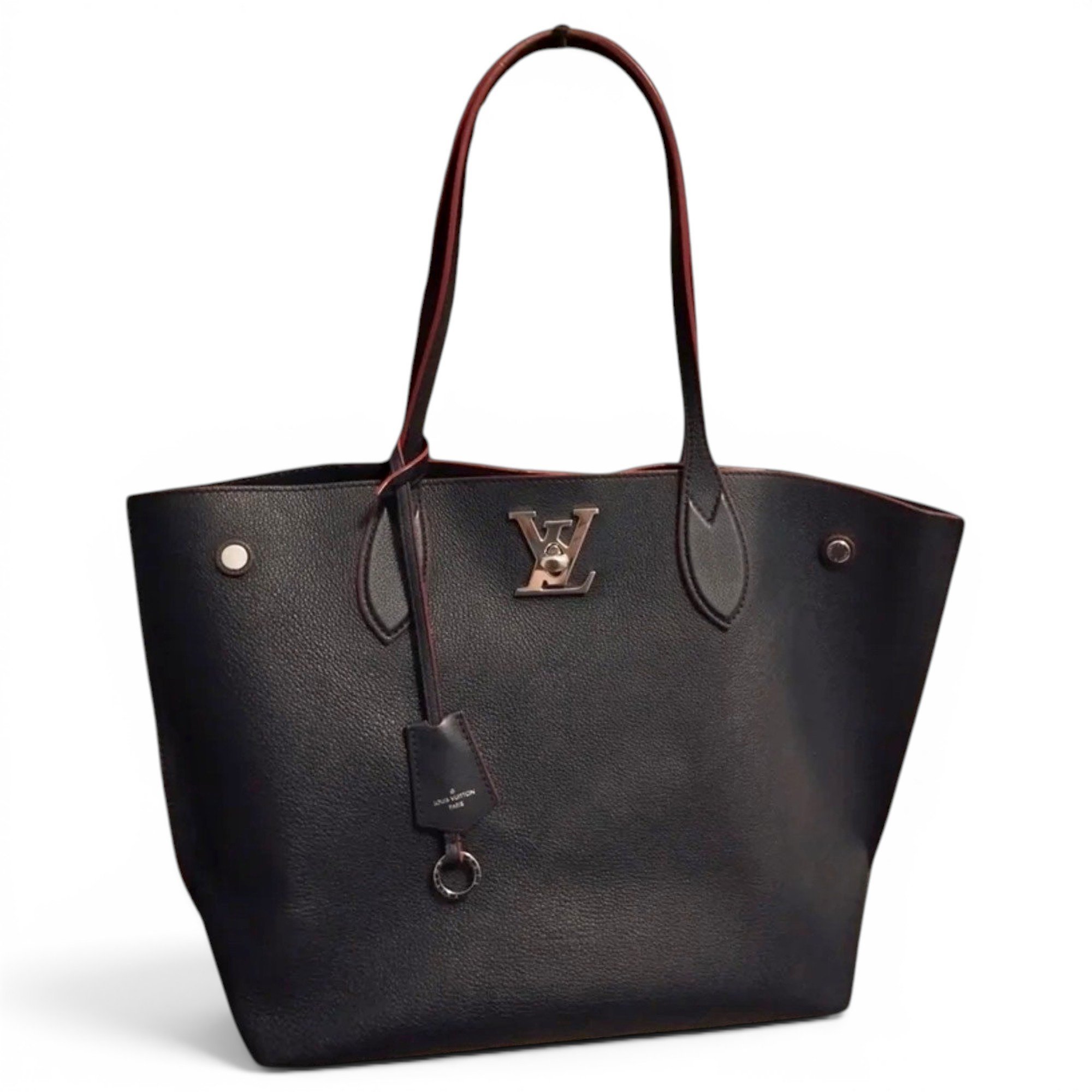 Lockme leather tote