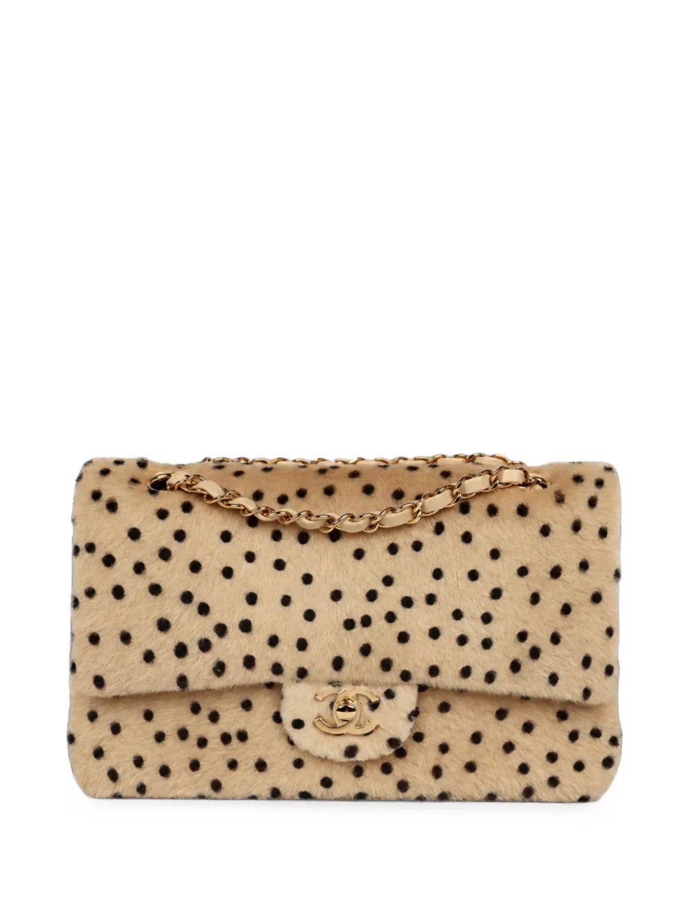 medium Classic Flap cheetah-print CC turn-lock shoulder bag