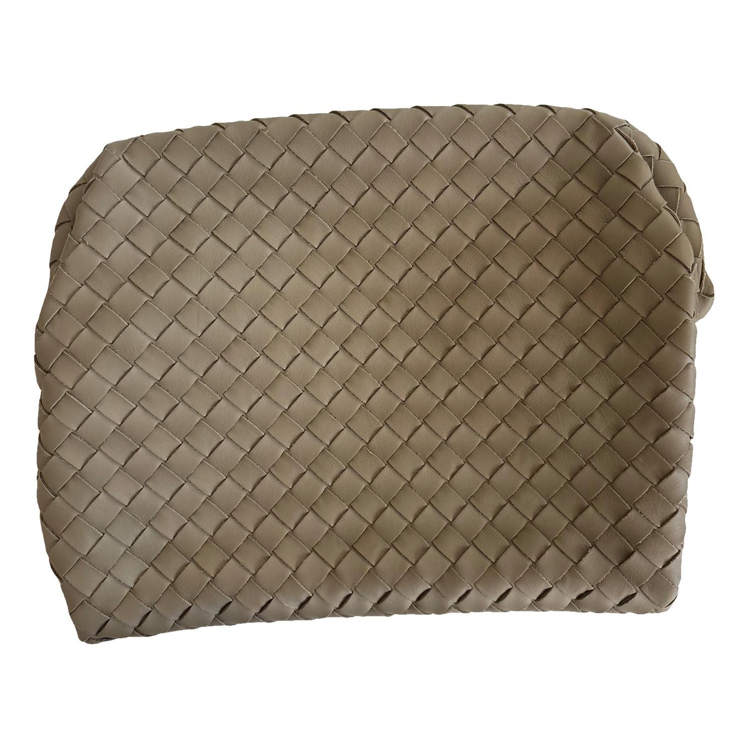 Leather clutch bag