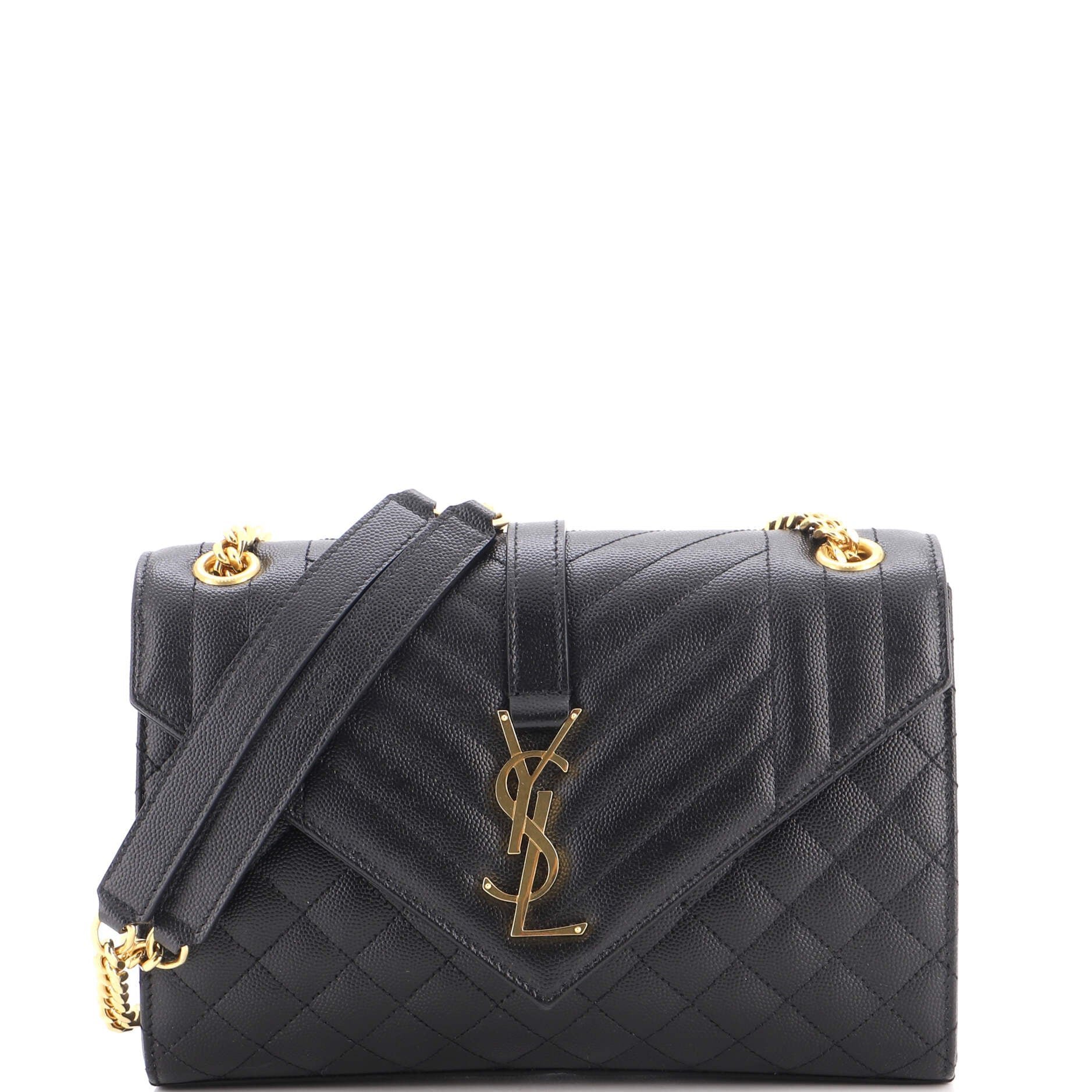 Envelope leather handbag