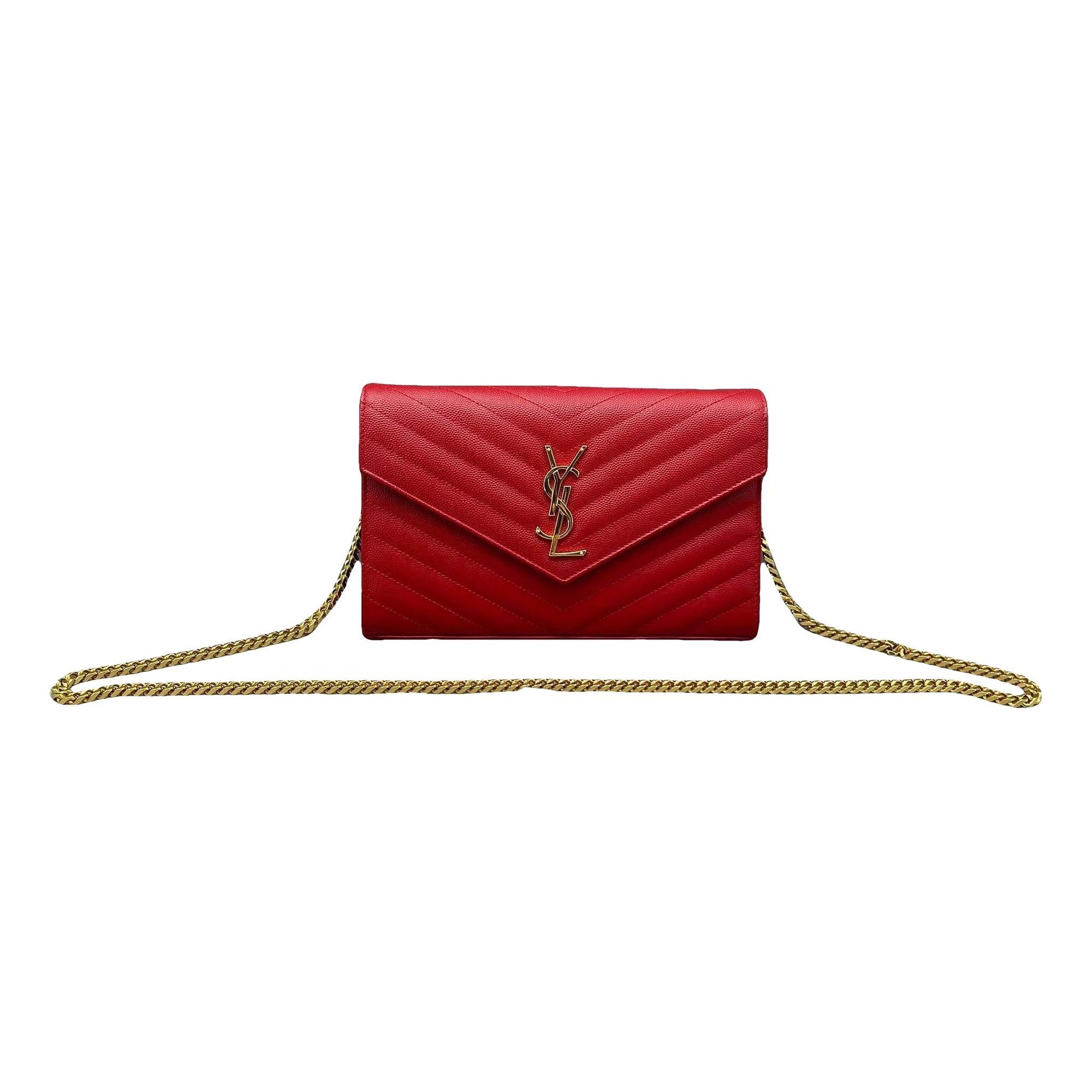 Portefeuille enveloppe leather handbag