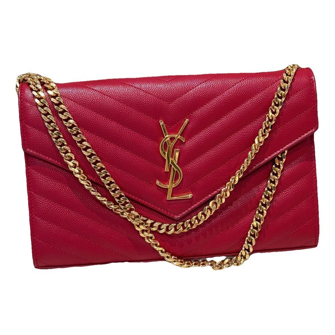 Envelope leather handbag
