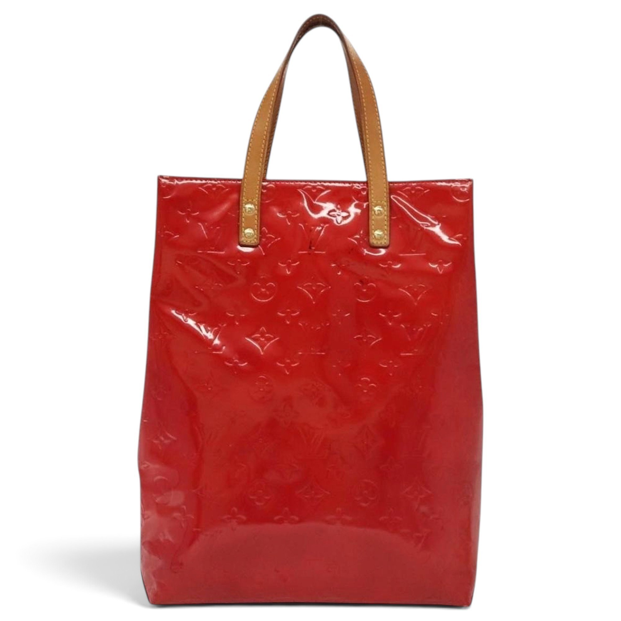 Reade patent leather handbag