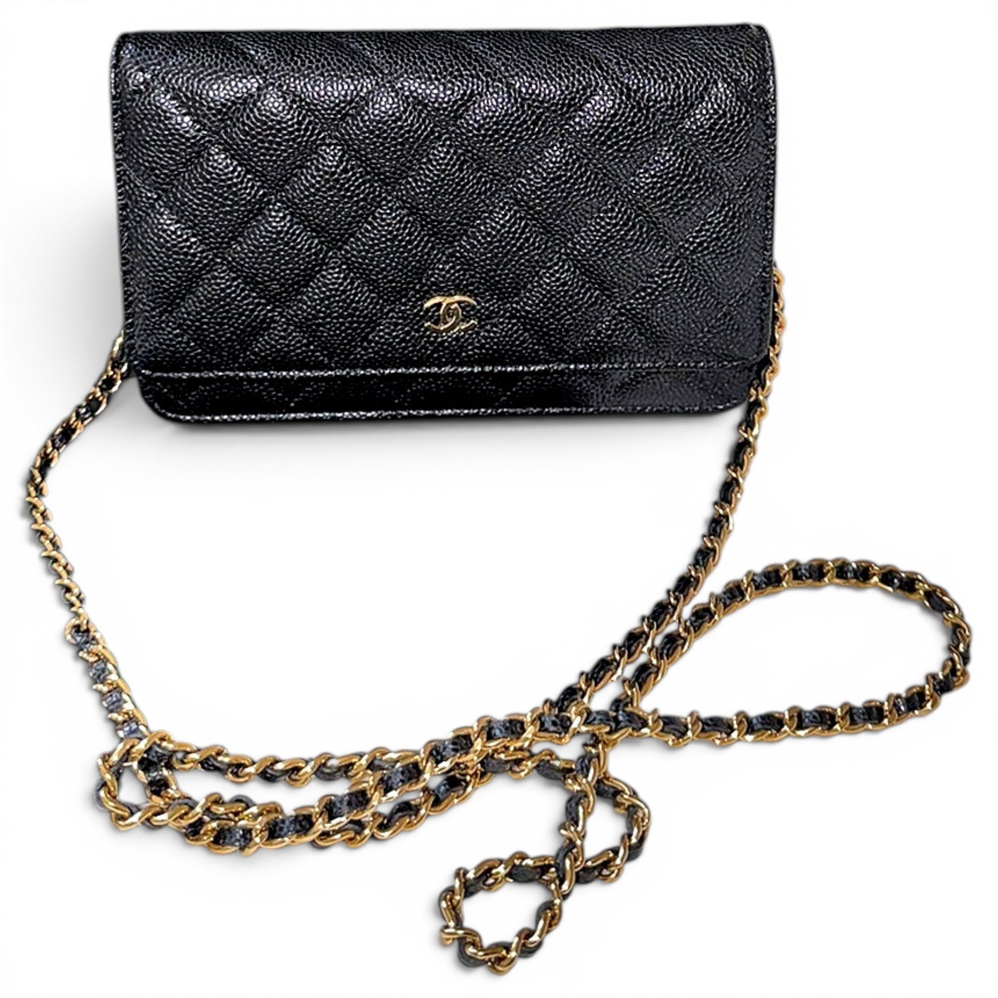 Wallet On Chain Timeless/Classique leather crossbody bag