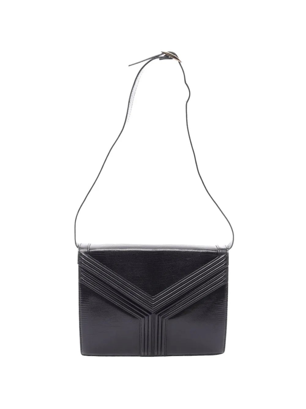 2000s lizard-embossed shoulder bag