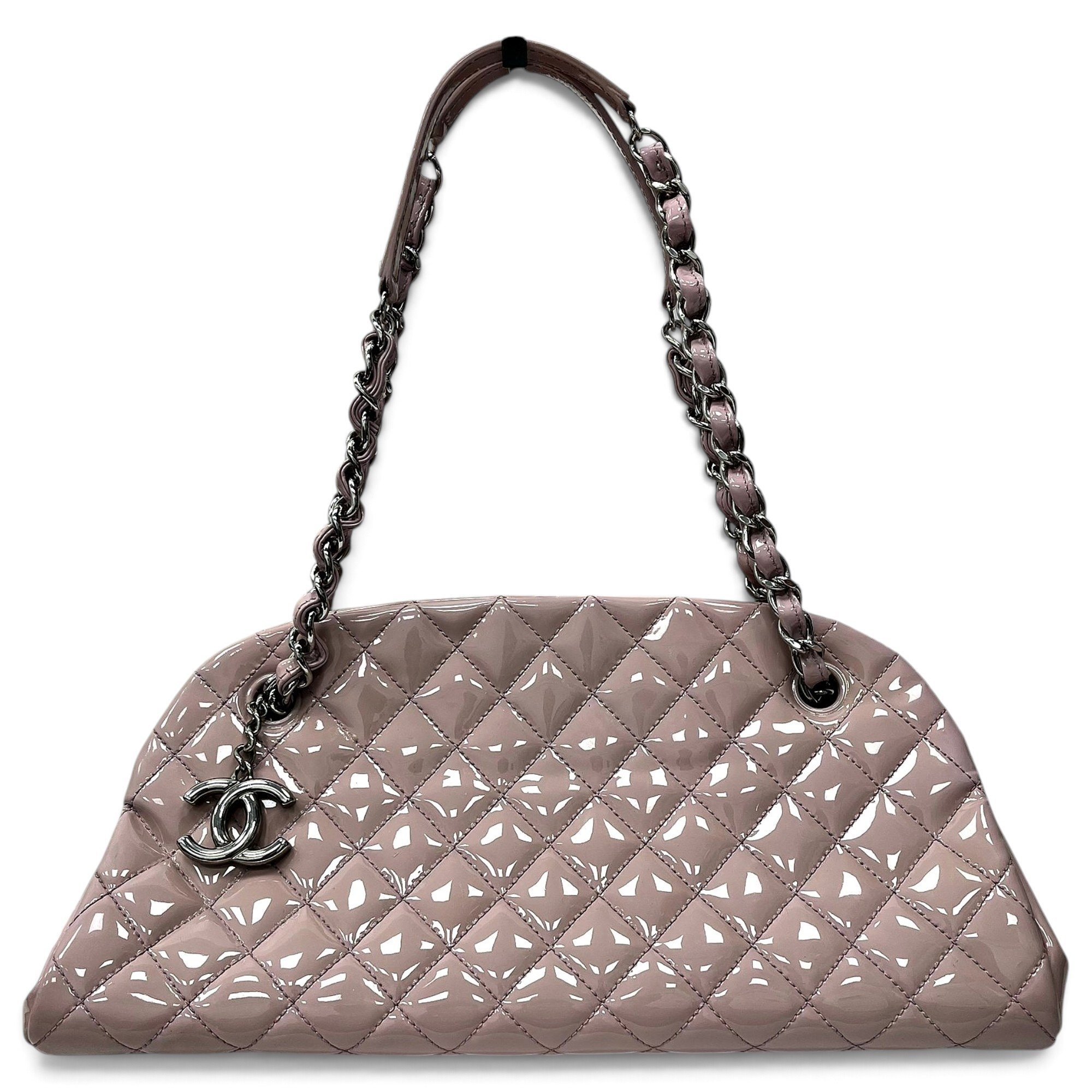 Mademoiselle patent leather handbag