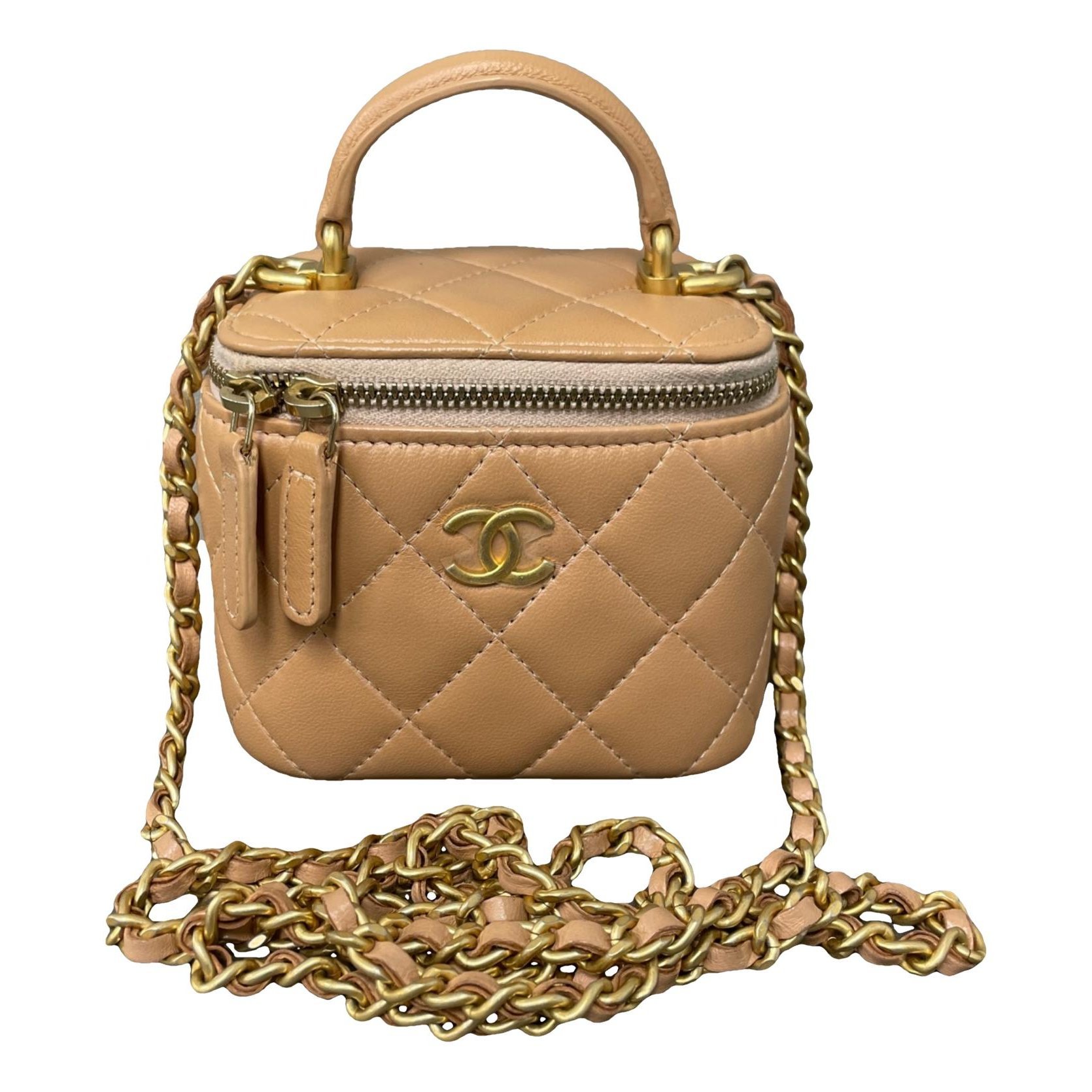 Trendy CC Vanity leather handbag