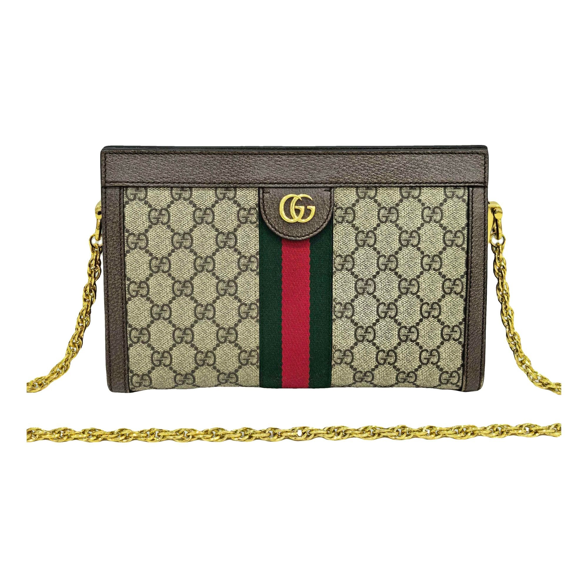 Ophidia Chain leather handbag