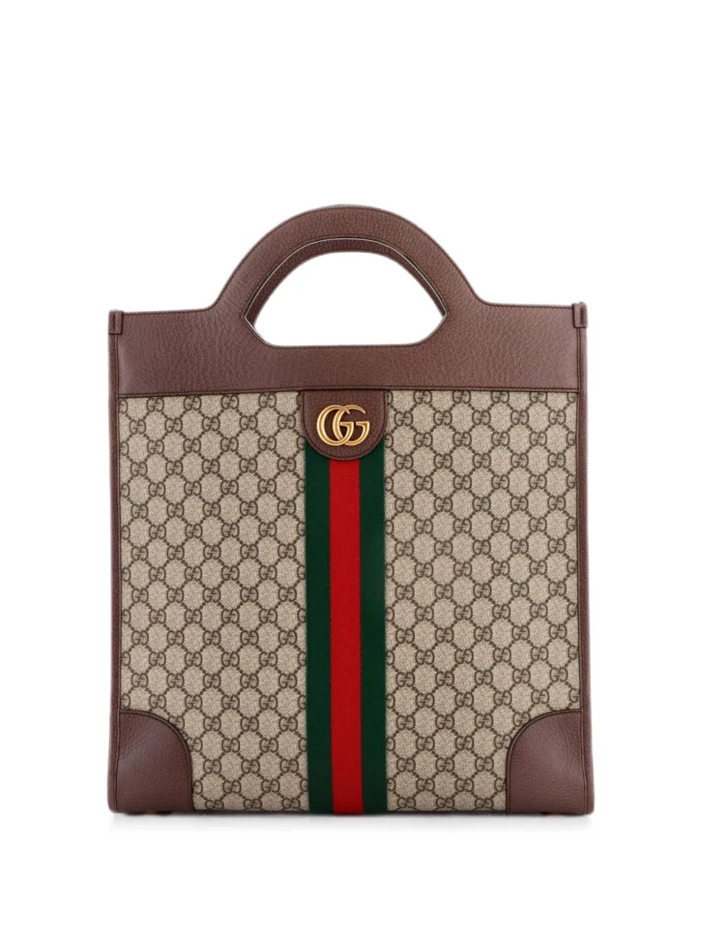 Ophidia Cut Out Handle GG Coated Canvas Medium tote bag